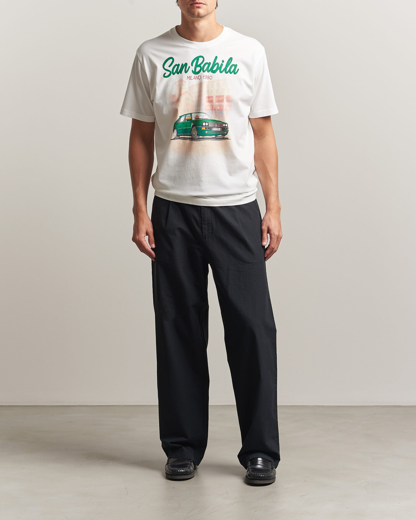 Herren | T-Shirts | MC2 Saint Barth | Printed Cotton T-Shirt San Babila Car