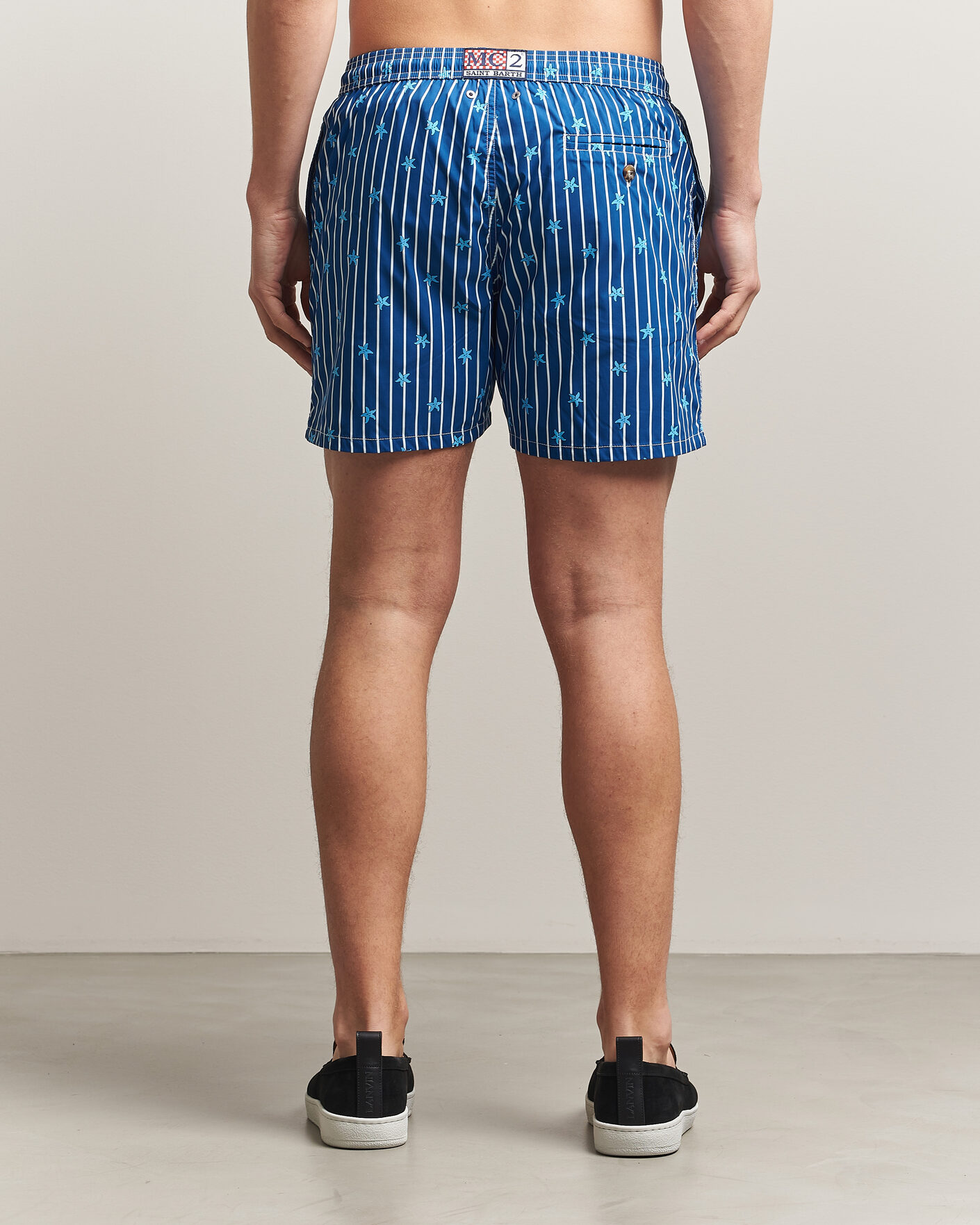 Herren | Badehosen | MC2 Saint Barth | Printed Swim Shorts Blue Starfish
