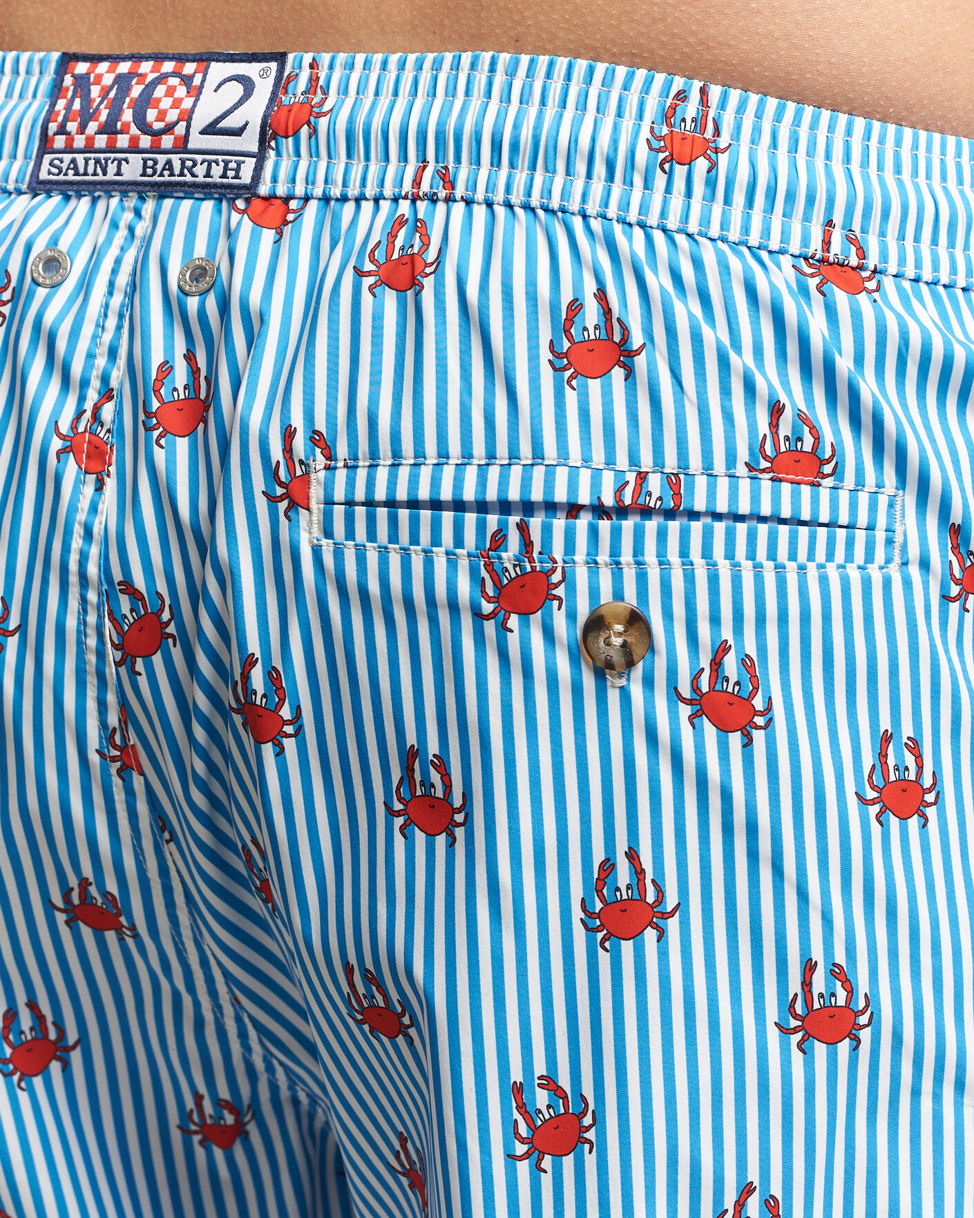 Herren | Badehosen | MC2 Saint Barth | Printed Swim Shorts Blue Crabs