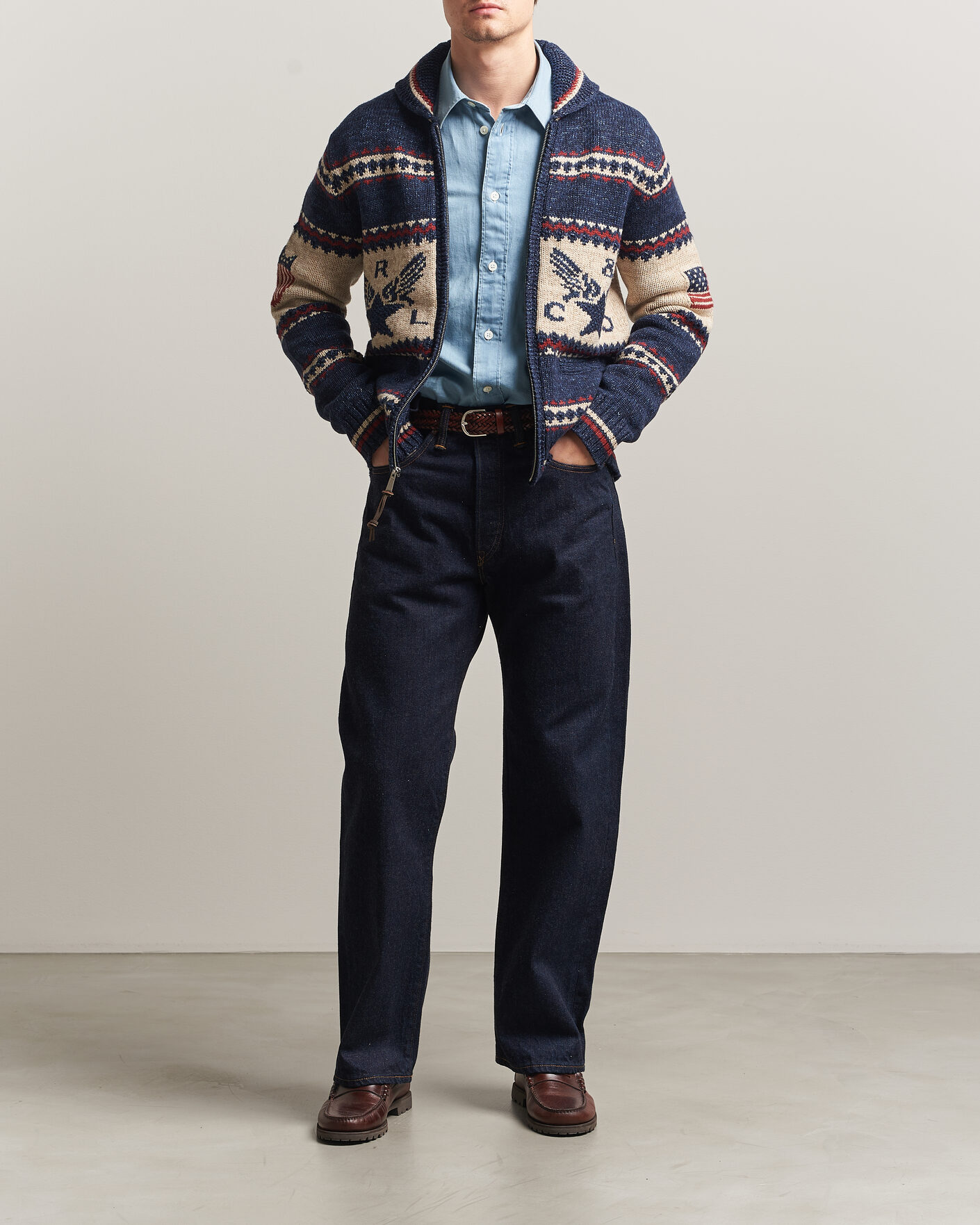 Herren | Jeans | RRL | Vintage Fit 5-Pocket Denim East/West Rinse