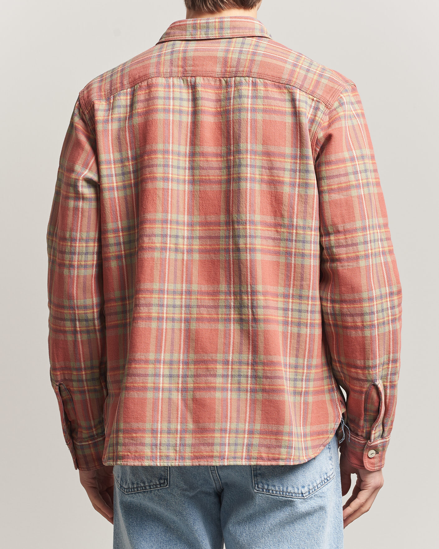 Herren | Hemden | RRL | Cameron Double Pocket Shirt Red/Blue Check