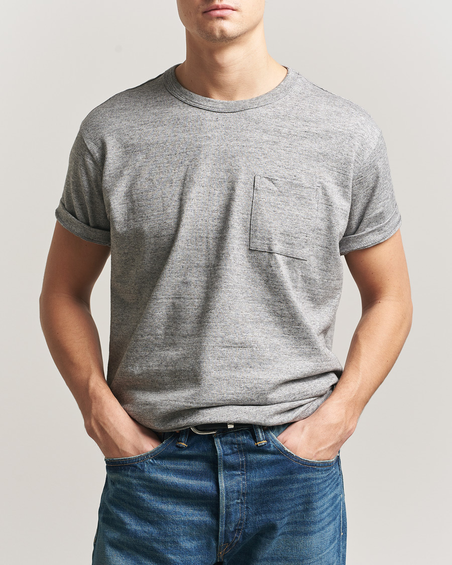 Herren | T-Shirts | RRL | 2-Pack Pocket Tee Heather Grey