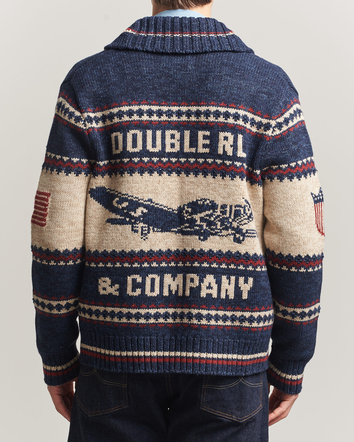 Herren | Pullover | RRL | Jacquard Shawl Cardigan Indigo
