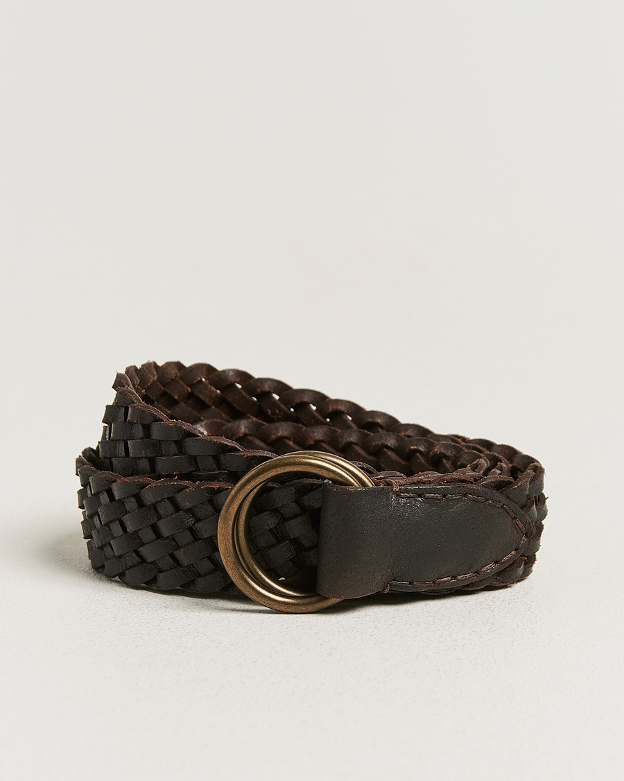 Herren | Gürtel | RRL | Braided Belt Dark Brown