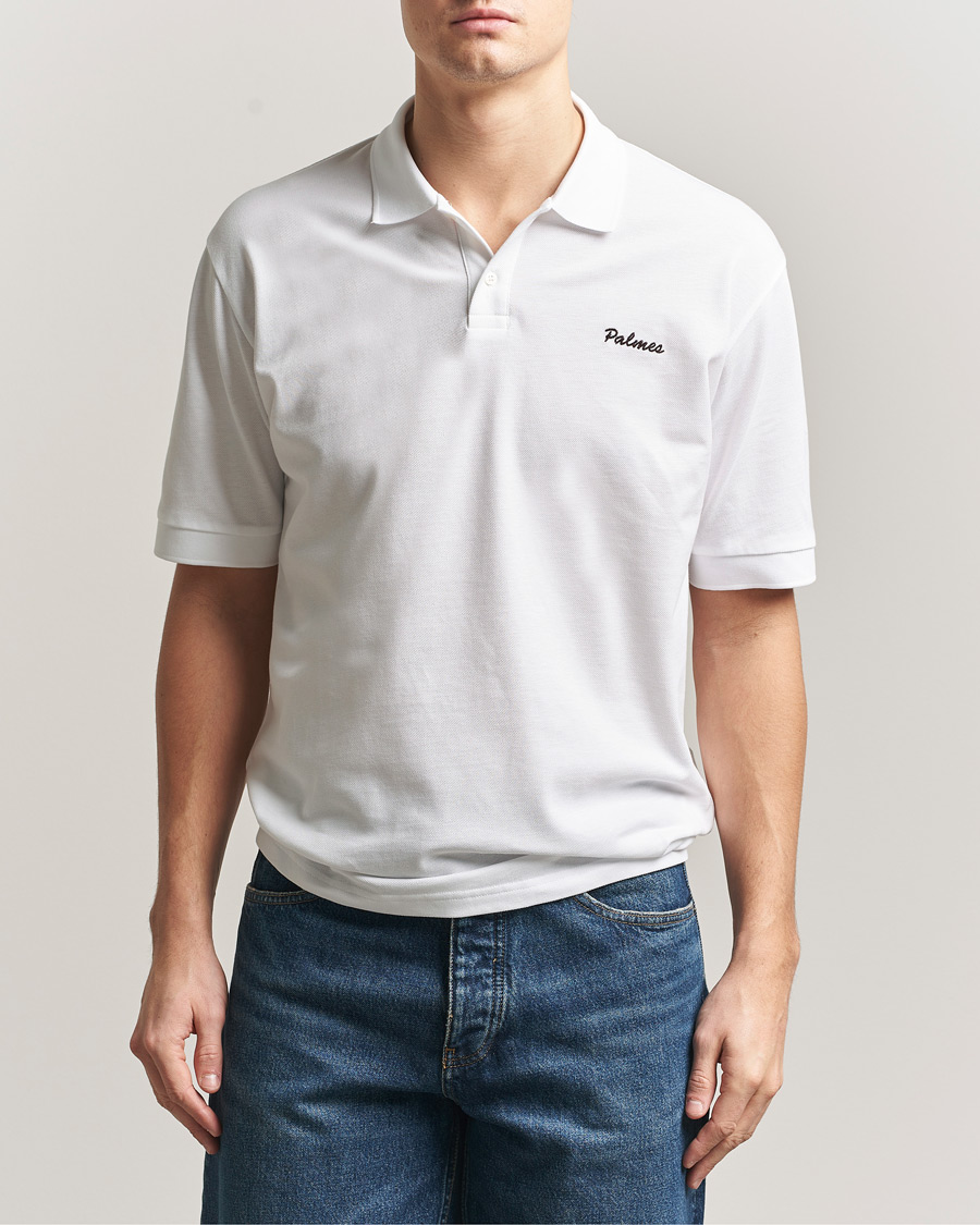 Herren | Poloshirts | Palmes | Stitch Piquet Polo White