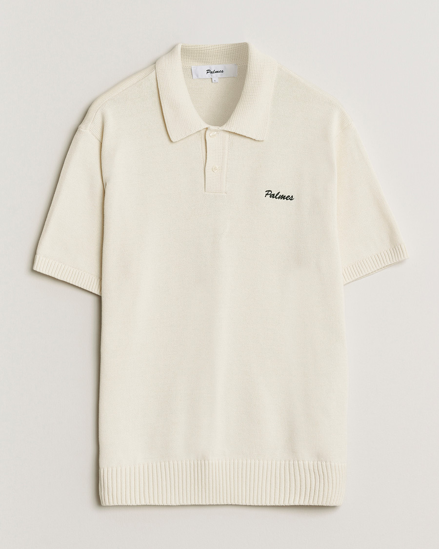 Herren | Poloshirts | Palmes | Cotton Knit Polo Off White