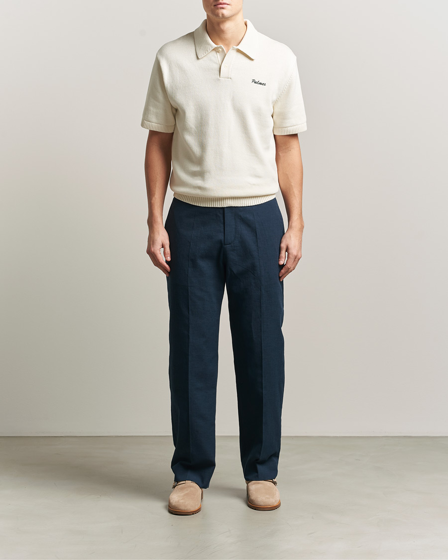 Herren | Poloshirts | Palmes | Cotton Knit Polo Off White