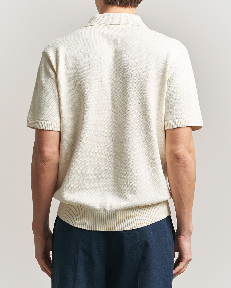 Herren | Poloshirts | Palmes | Cotton Knit Polo Off White