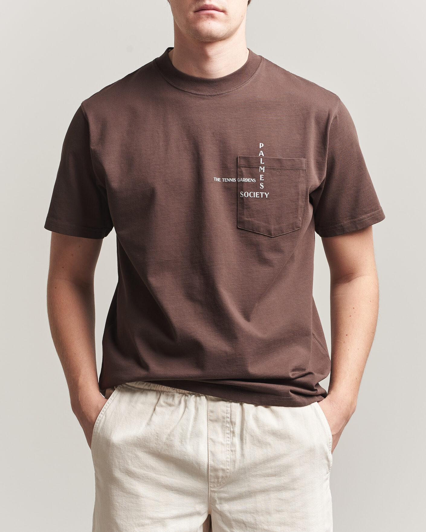 Herren | T-Shirts | Palmes | Ramus Pocket T-Shirt Brown