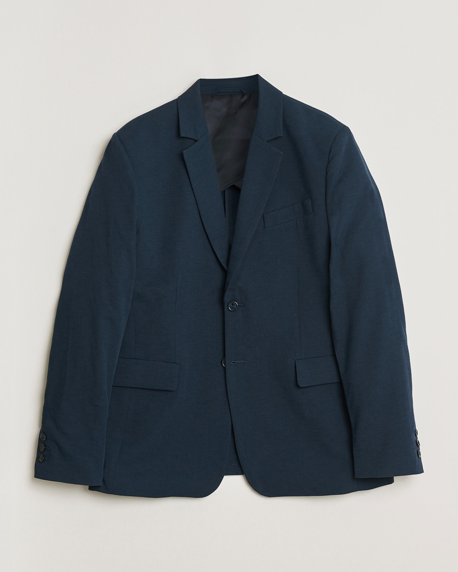 Herren | Sakkos | Palmes | Single Breasted Cotton Blazer Navy