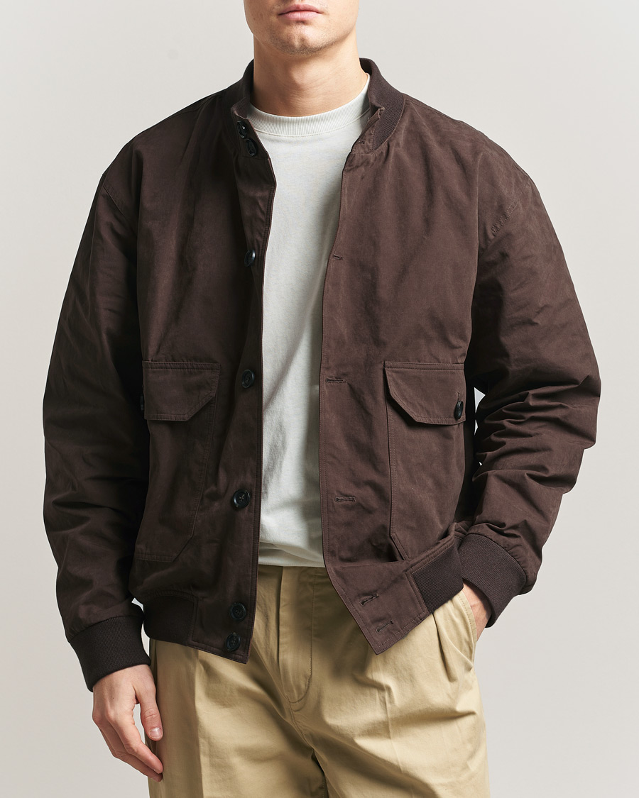 Herren | Jacken | Palmes | Waxed Cotton Jacket Brown