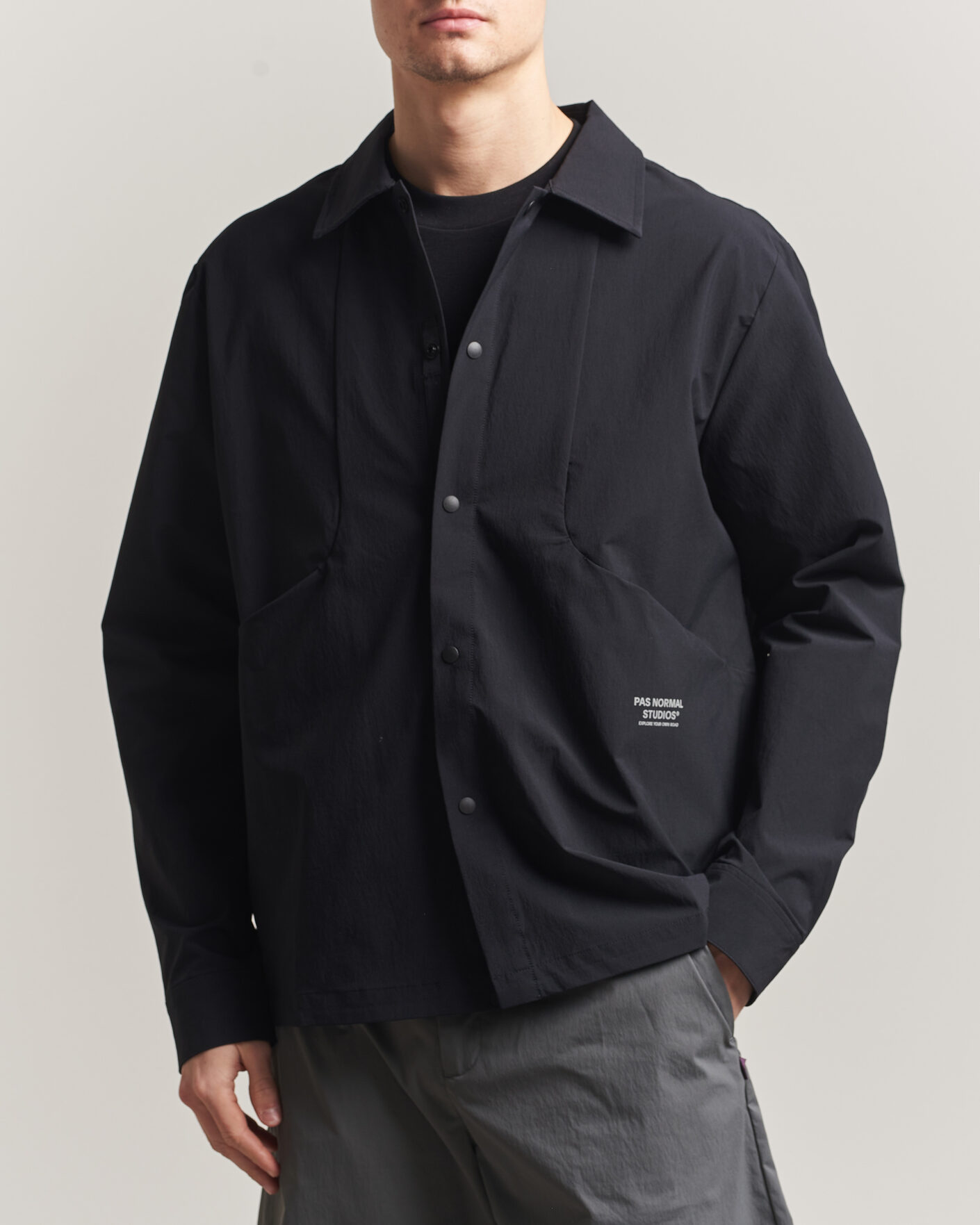 Herren | Hemden | Pas Normal Studios | Off Race Tech Overshirt Black
