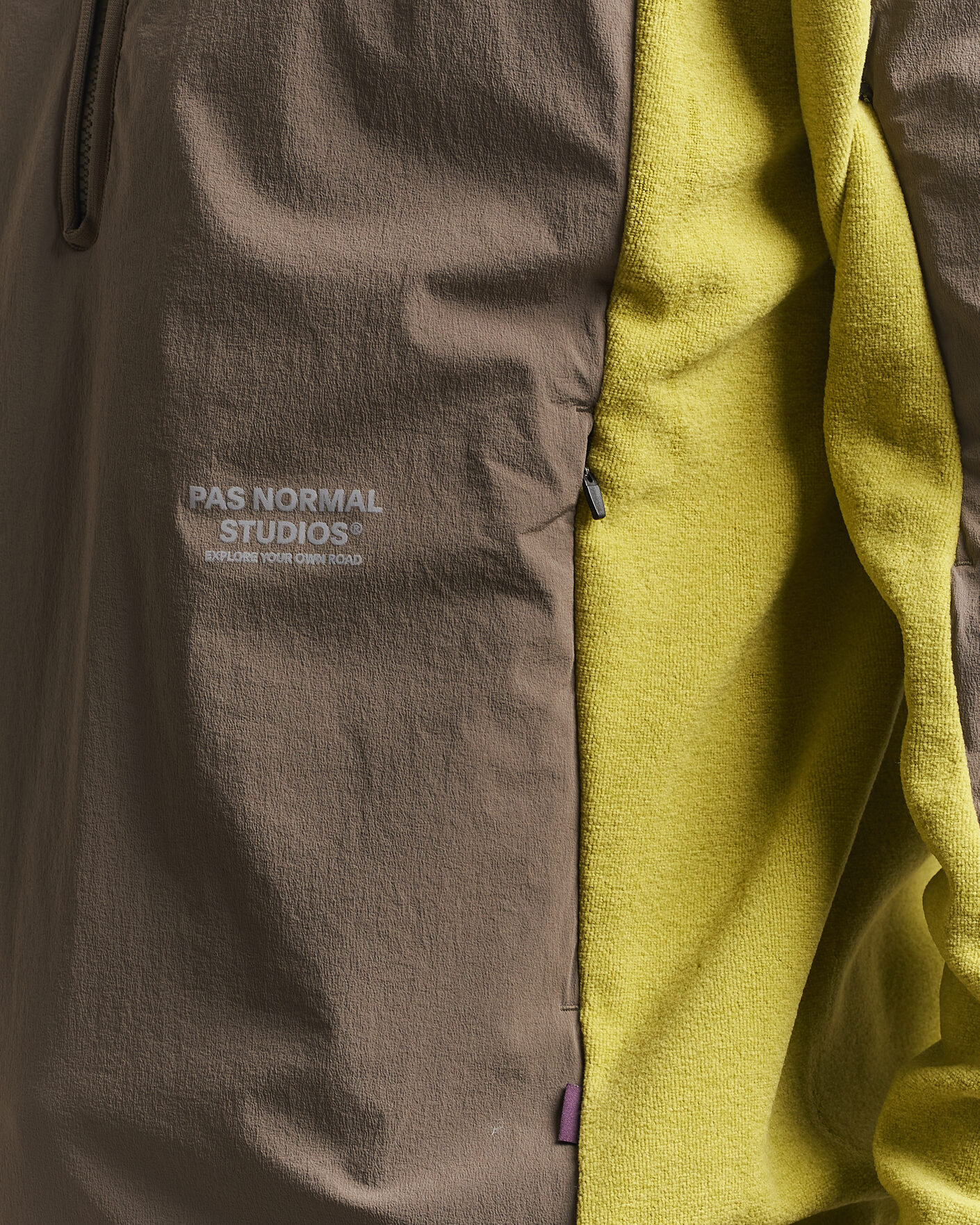 Herren | Jacken | Pas Normal Studios | Off Race Light Fleece Half Zip Moss Green