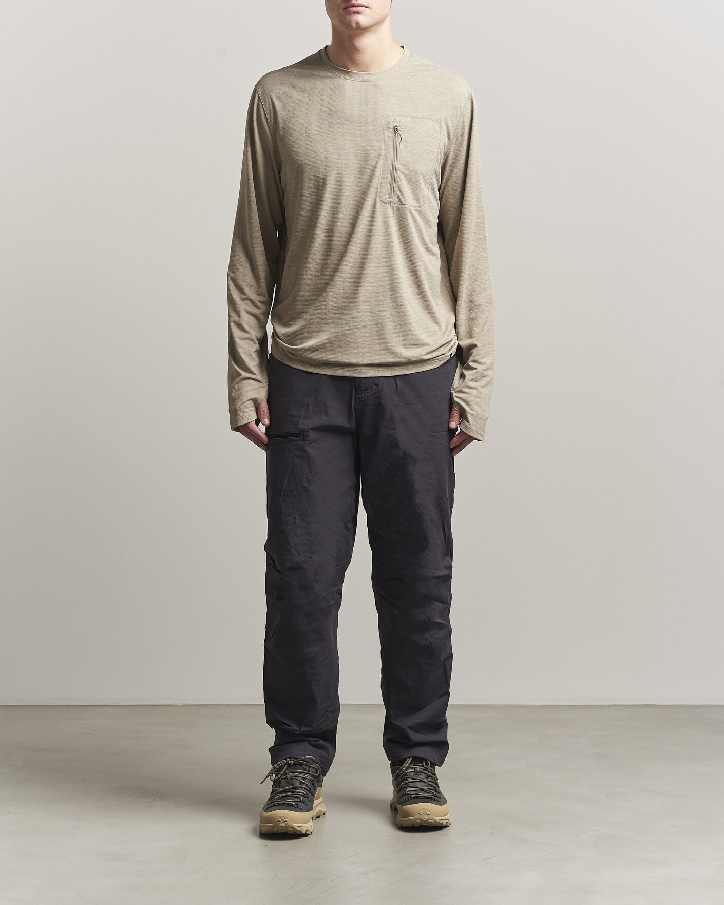 Herren | T-Shirts | Patagonia | Cap Cool Long Sleeve Sun Shirt Seabird Grey