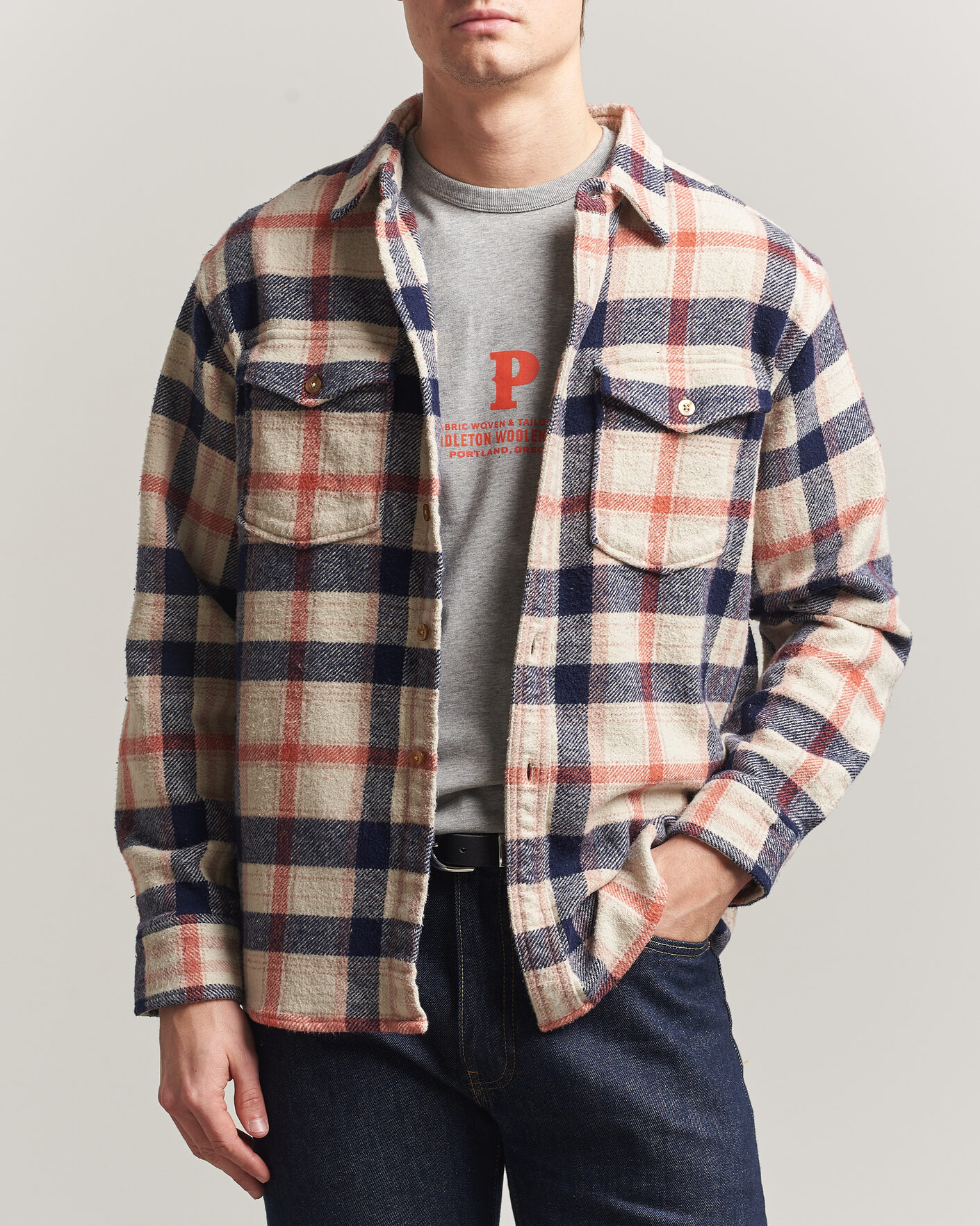 Herren | Hemden | Pendleton | Big Pocket Shirt Silver Lining