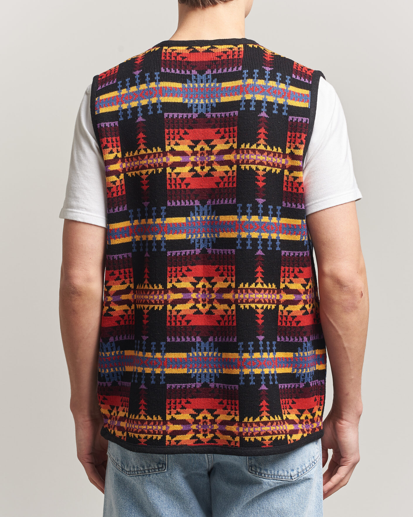 Herren | Pullover | Pendleton | Jacquard Vest Black
