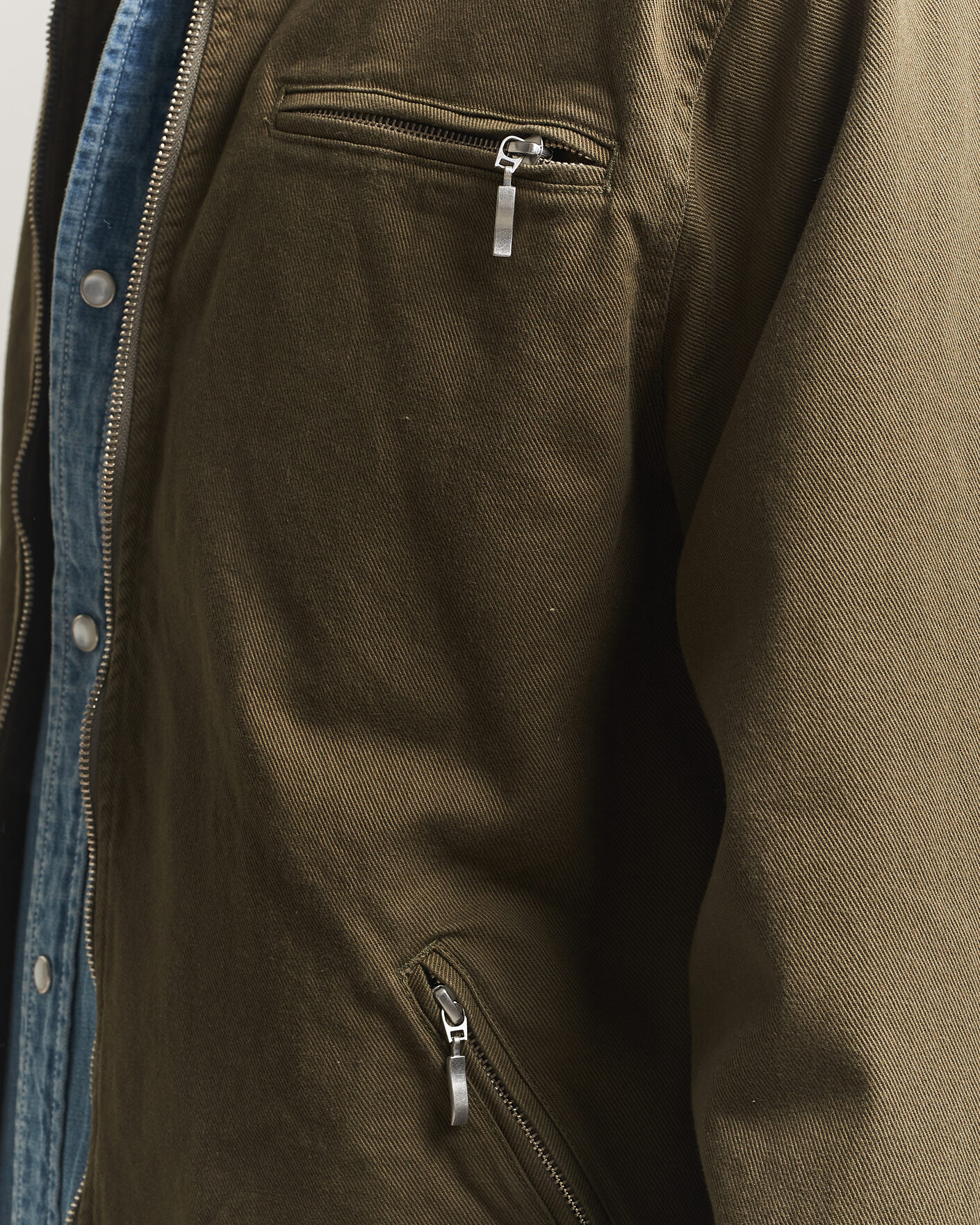 Herren | Jacken | Pendleton | Blandet Lined Bomber Jacket Sage