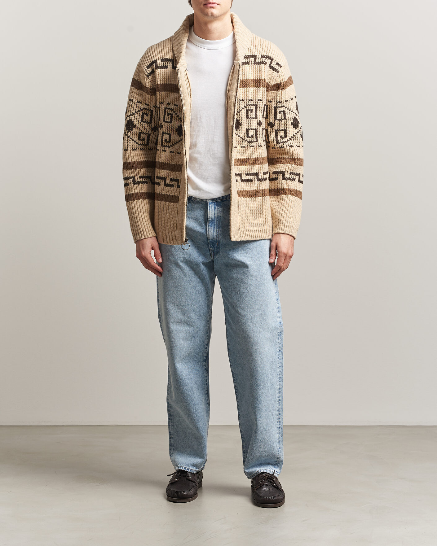 Herren | Pullover | Pendleton | Original Westerley Cardigan Tan/Brown