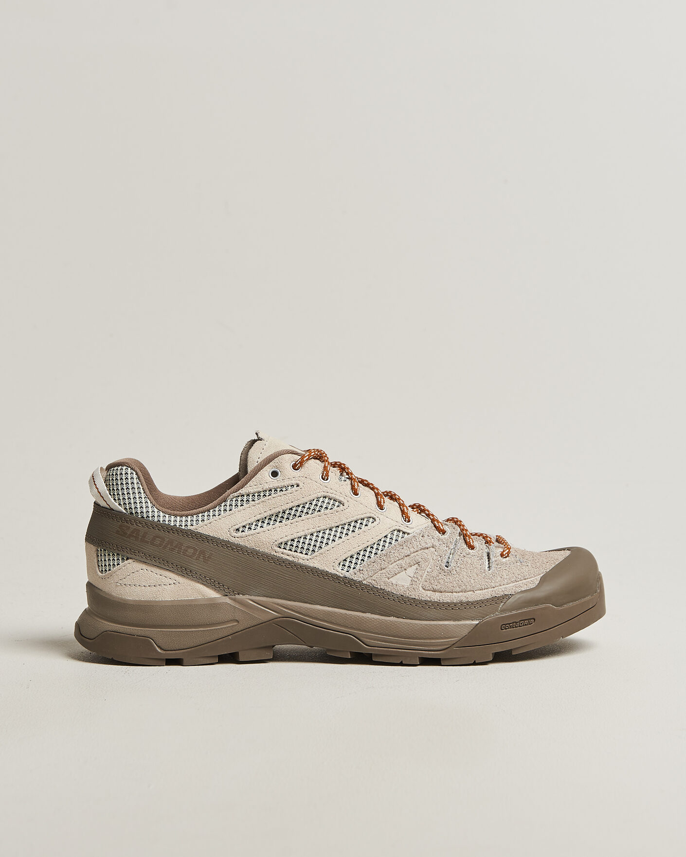 Herren | Trail Sneaker | Salomon | X-ALP Woven Sneakers Walnut/Silver Cloud