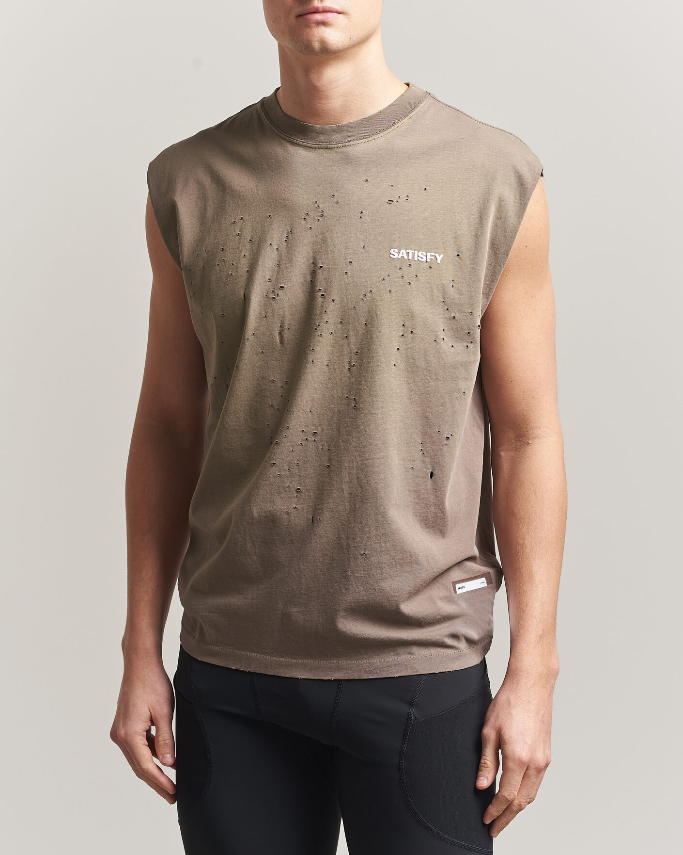 Herren | T-Shirts | Satisfy | MothTech Muscle Tee Sun Bleached Falcon