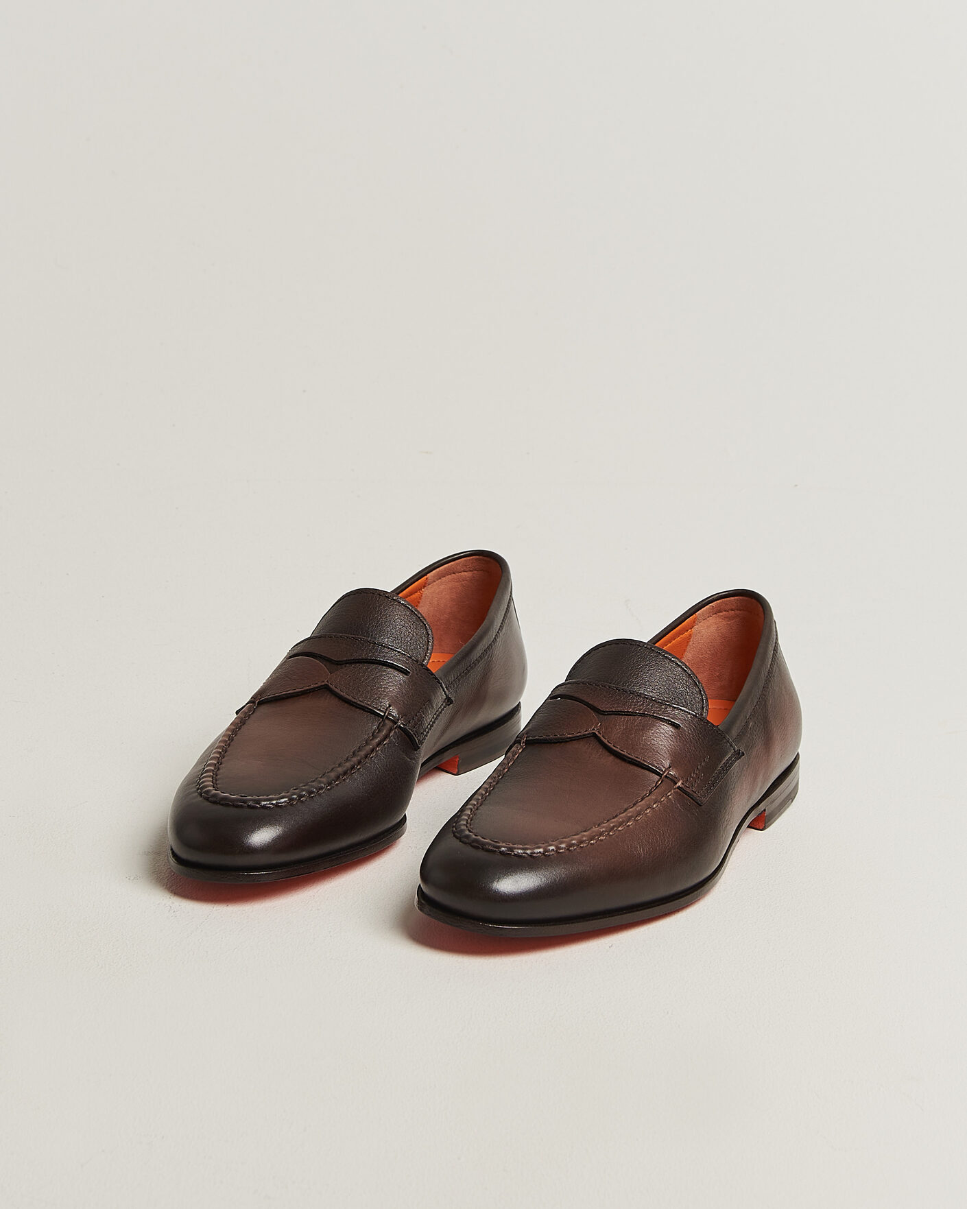 Herren | Loafer | Santoni | Penny Loafers Dark Brown Calf
