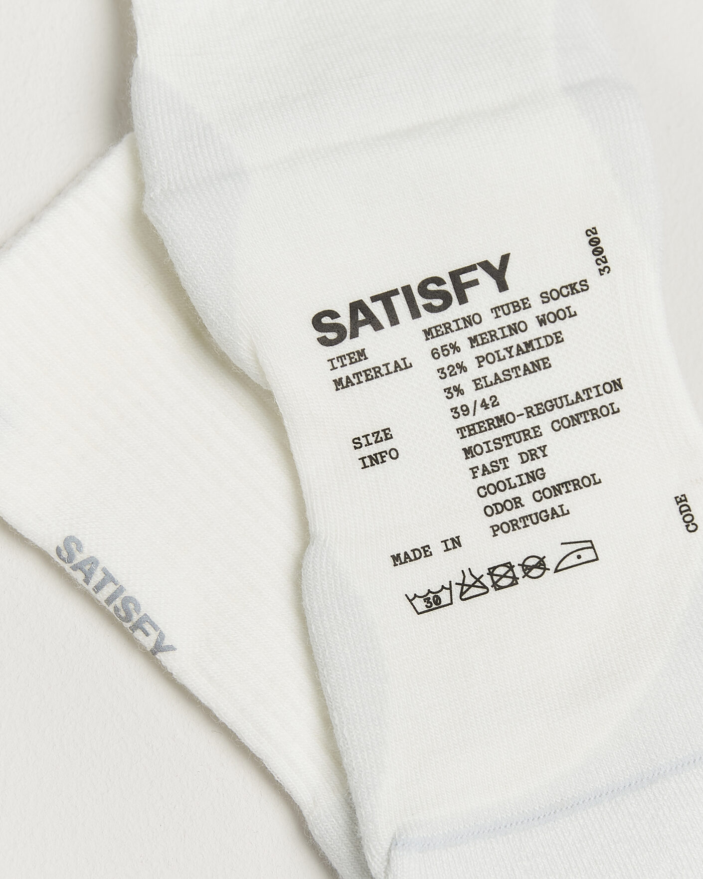 Herren | Unterwäsche | Satisfy | Merino Tube Socks White