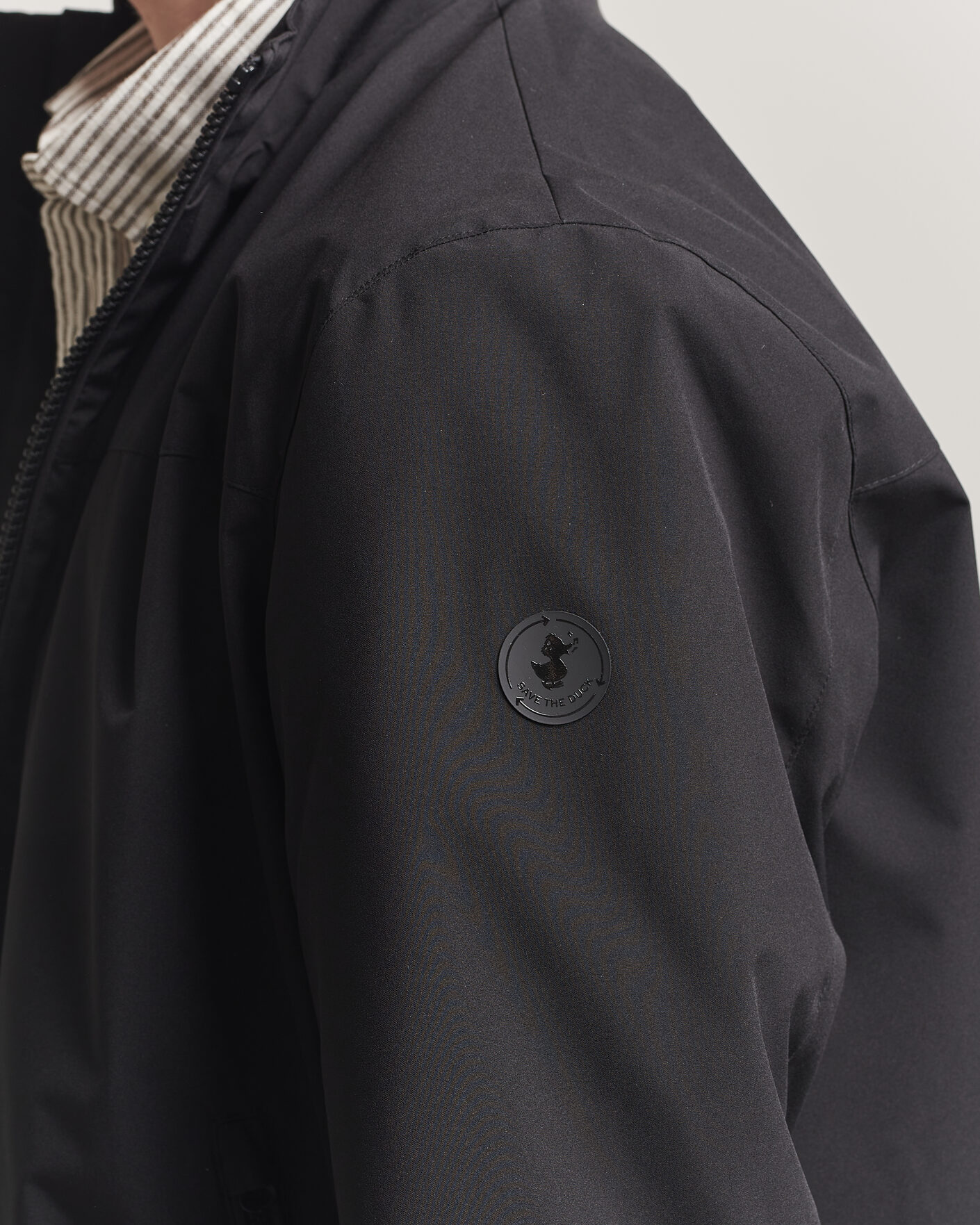 Herren | Jacken | Save The Duck | Finlay Nylon Harrington Jacket Black
