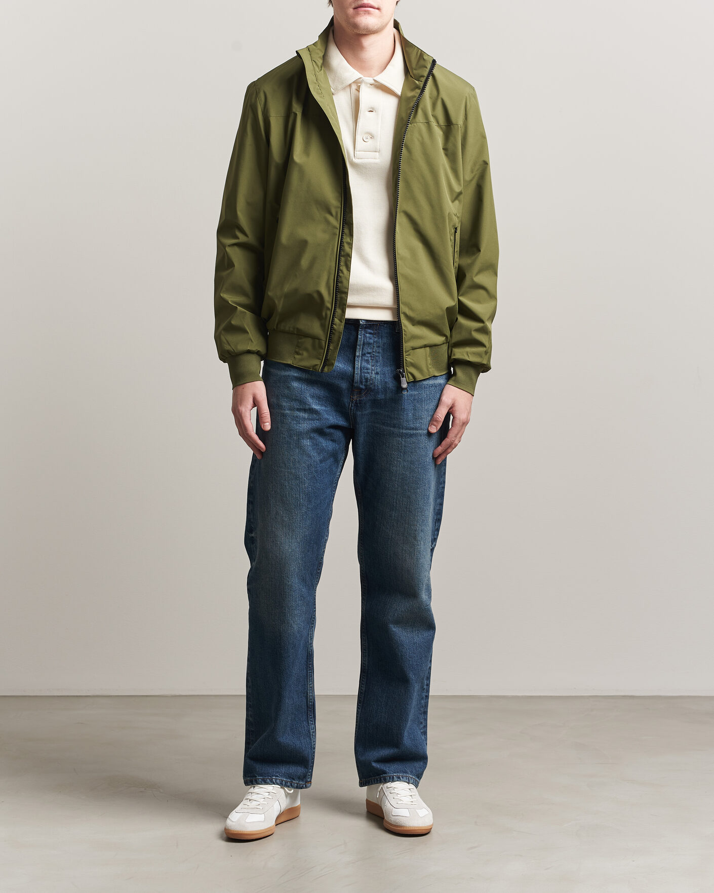 Herren | Jacken | Save The Duck | Finlay Nylon Harrington Jacket Dusty Olive