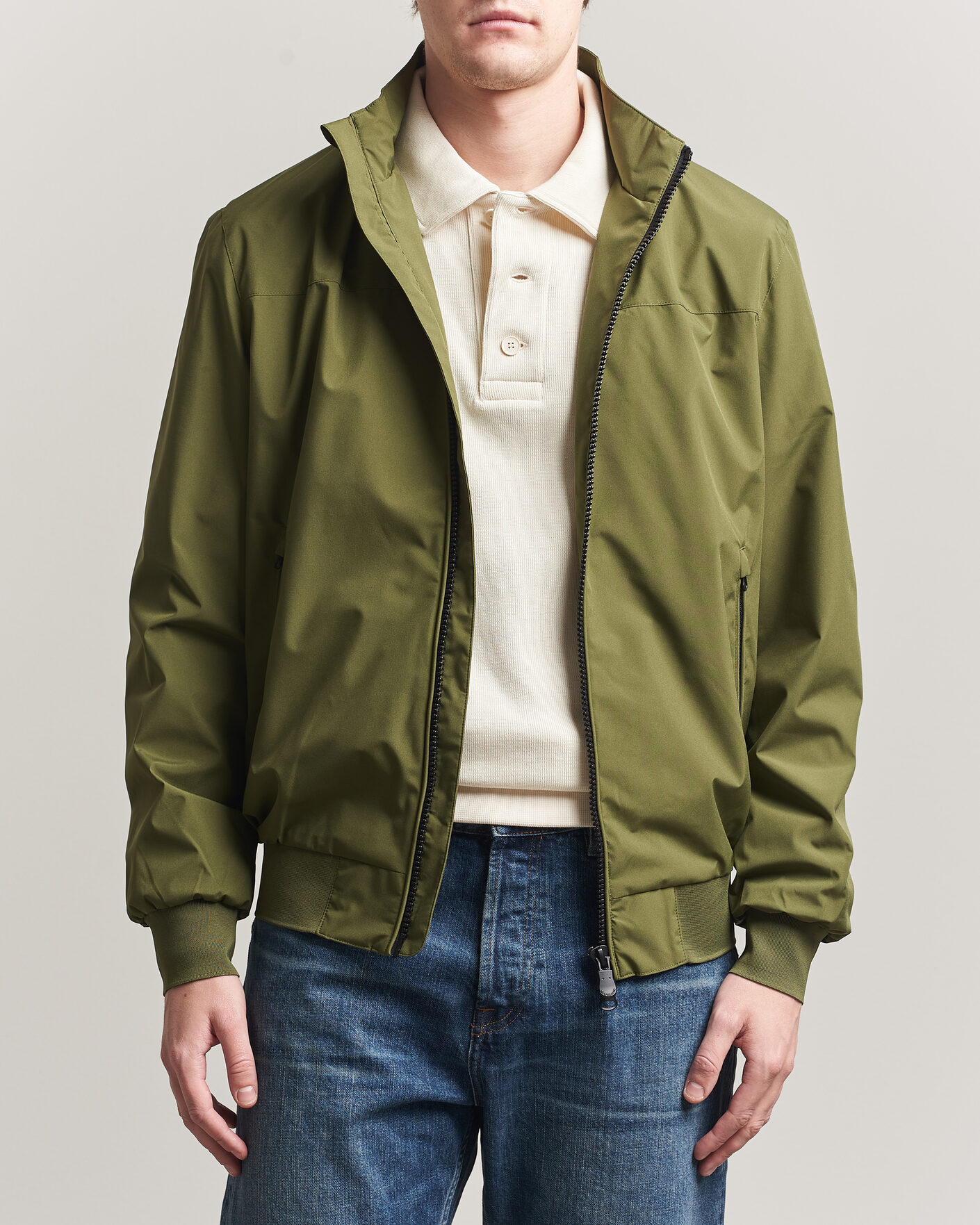 Herren | Jacken | Save The Duck | Finlay Nylon Harrington Jacket Dusty Olive