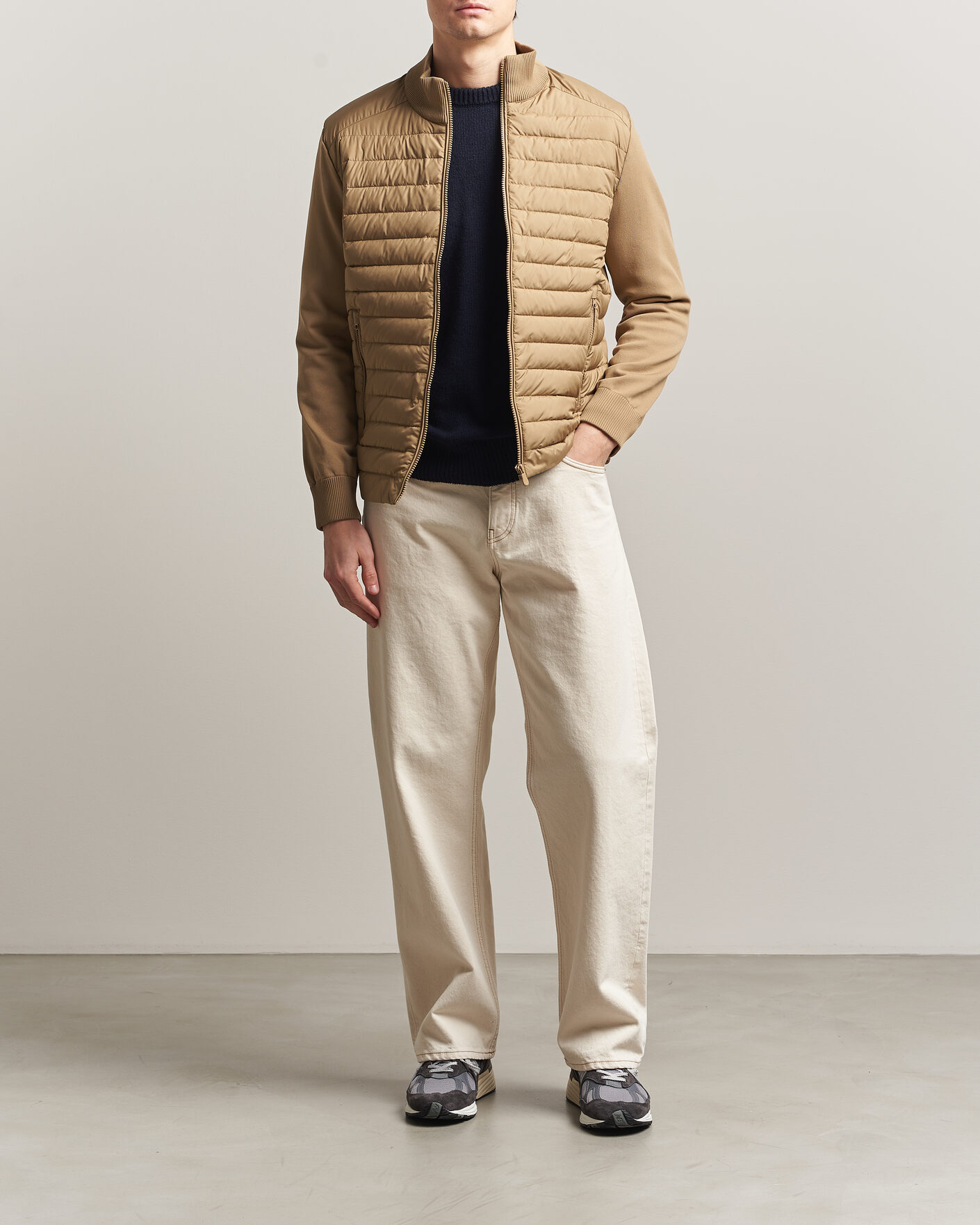 Herren | Jacken | Save The Duck | Sedum Lightweight Padded Hybrid Jacket Khaki Brown