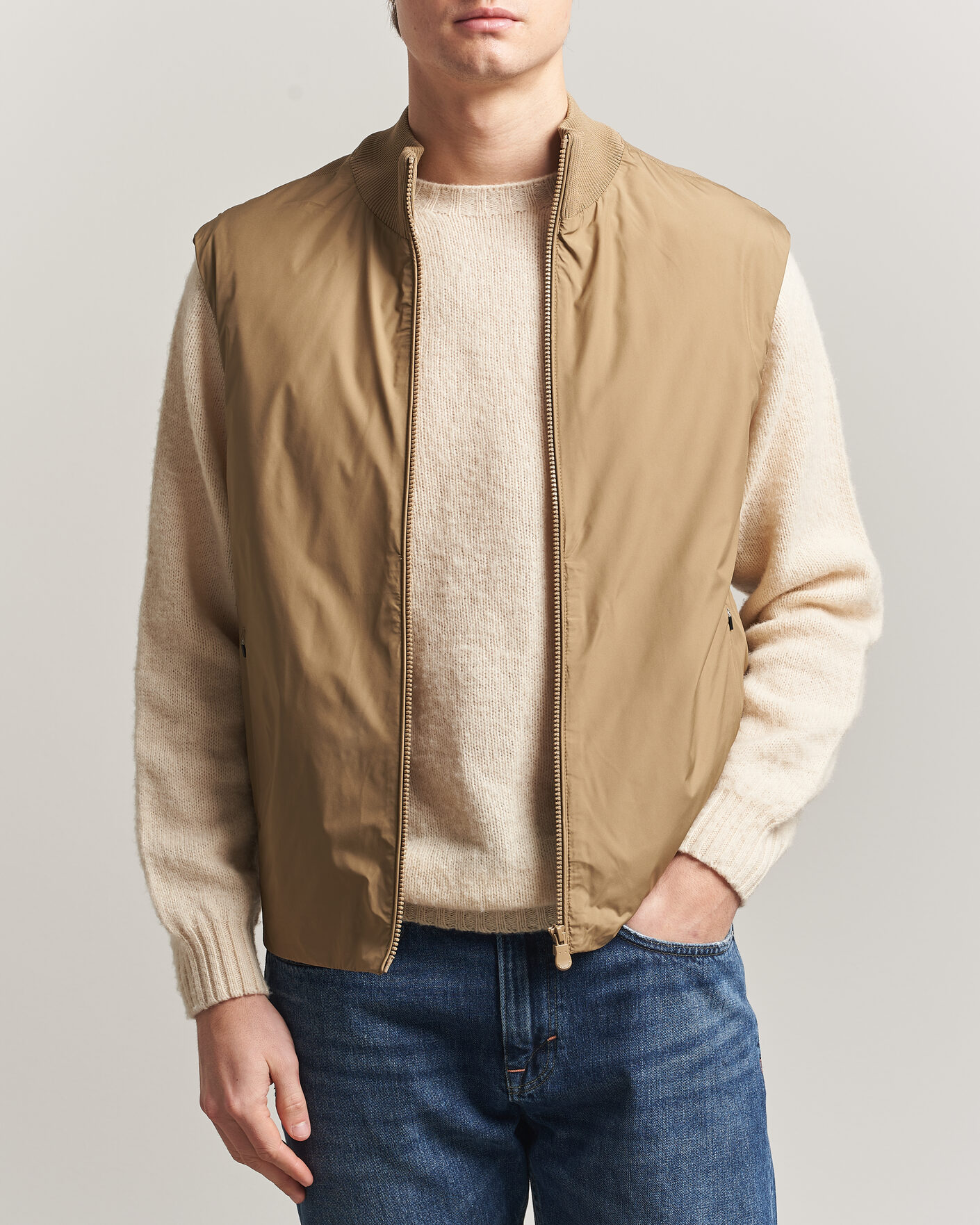 Herren | Westen | Save The Duck | Orris Hybrid Vest Khaki Brown