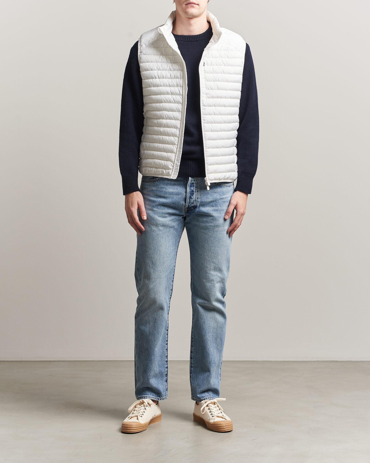 Herren | Westen | Save The Duck | Dave Lightweight Padded Vest Dull White