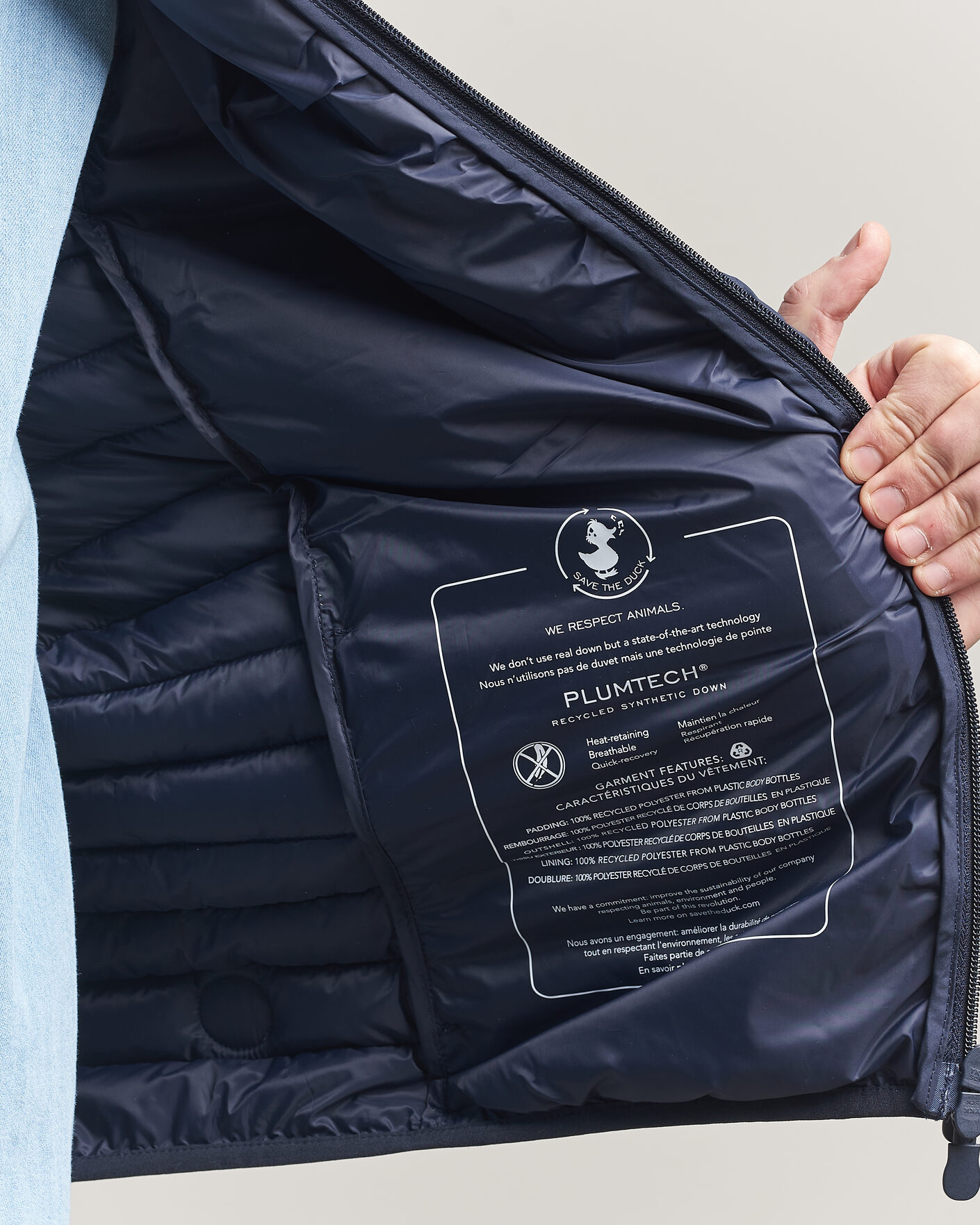 Herren | Westen | Save The Duck | Dave Lightweight Padded Vest Navy Blue