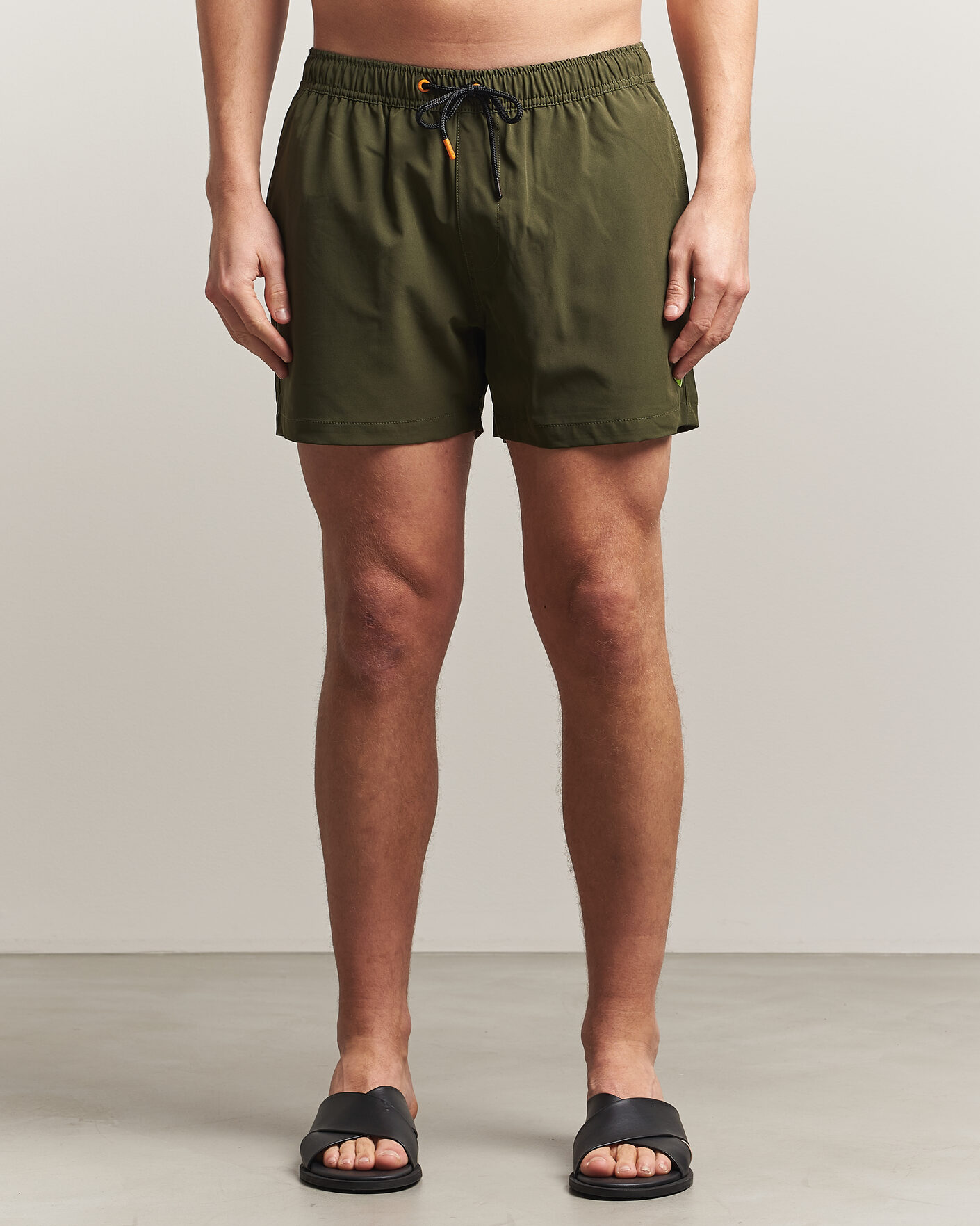 Herren | Badehosen | Save The Duck | Plain Drawstring Swimshorts Snake Green