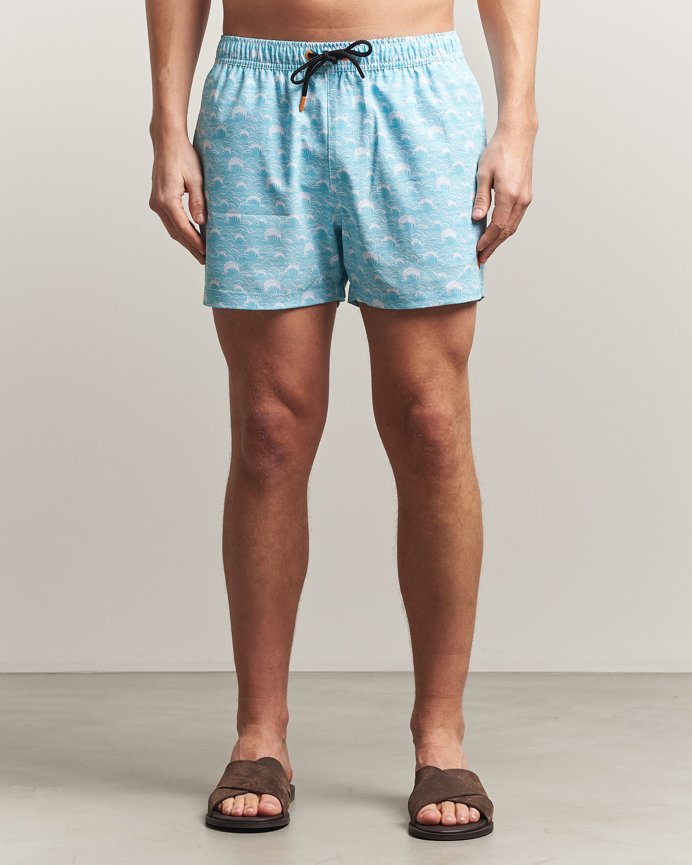 Herren | Badehosen | Save The Duck | Printed Drawstring Swimshorts Waves