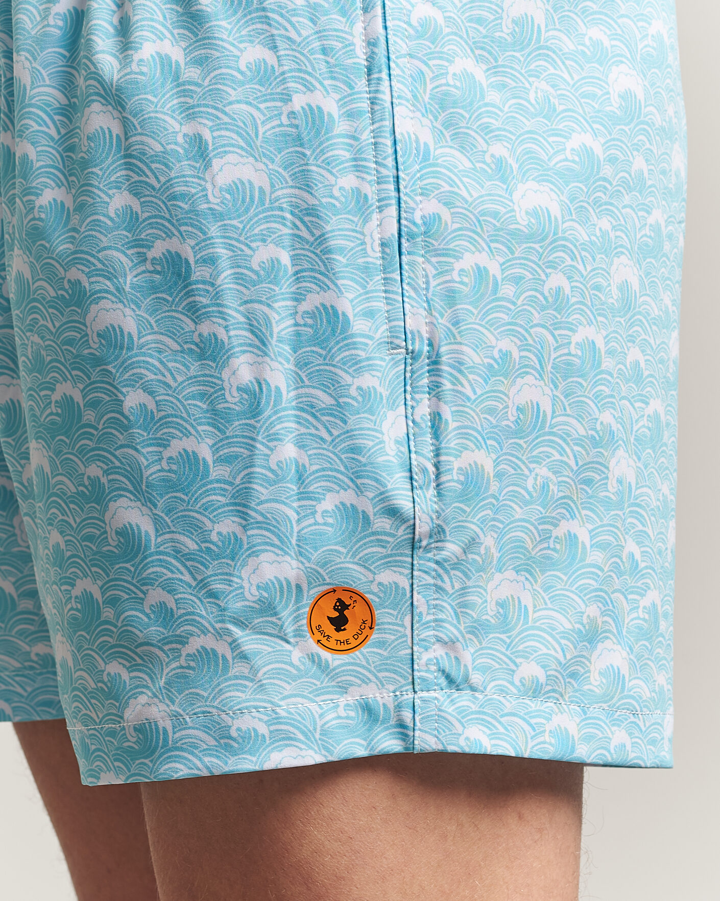 Herren | Badehosen | Save The Duck | Printed Drawstring Swimshorts Waves