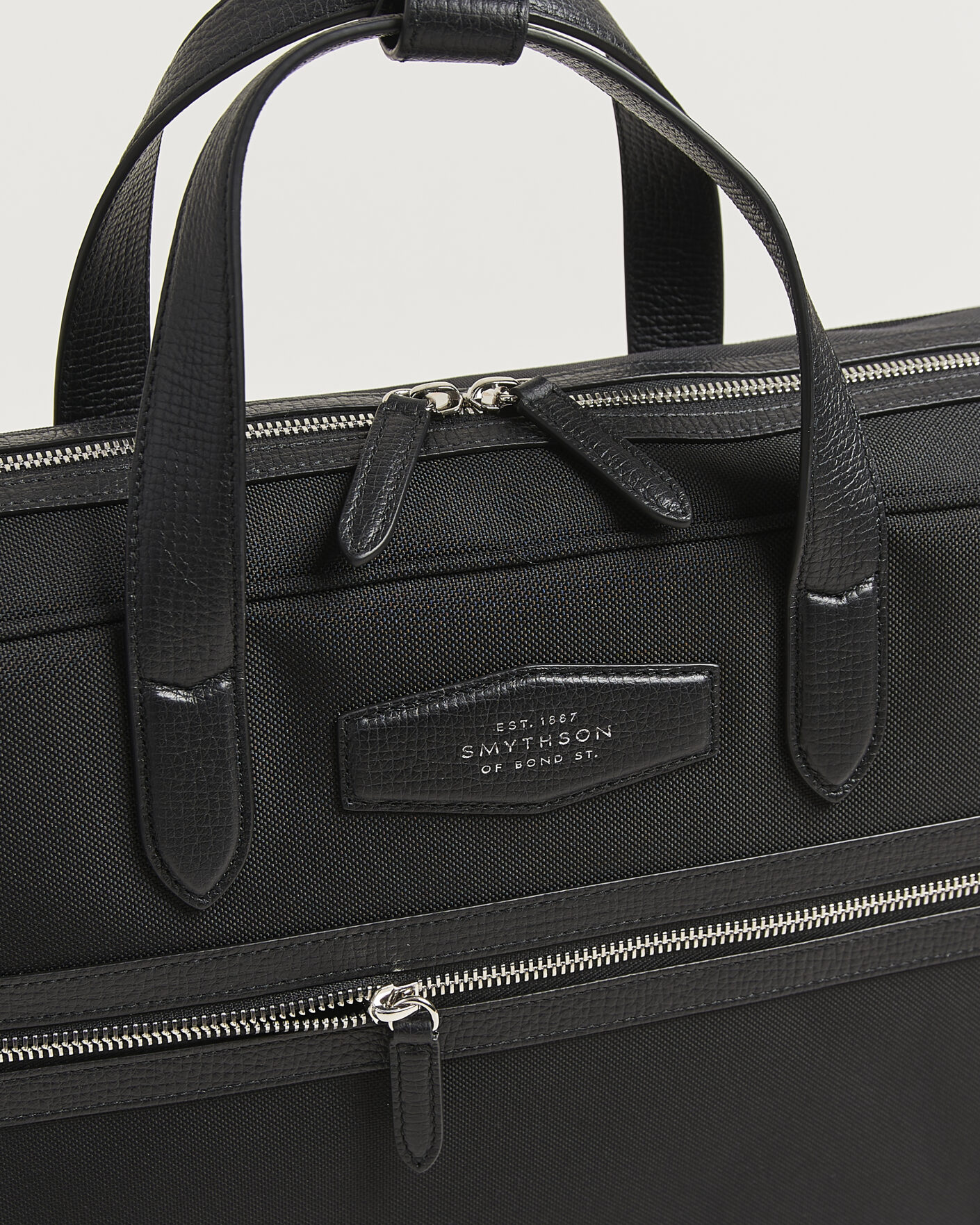 Herren | Taschen | Smythson | Canvas Norton Briefcase Black