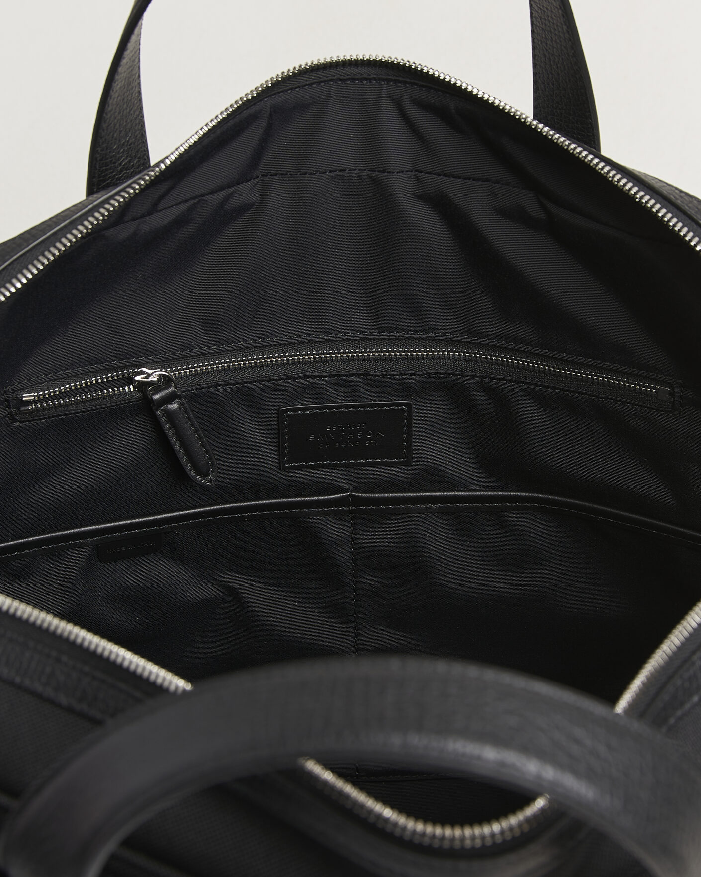 Herren | Taschen | Smythson | Canvas Norton Briefcase Black