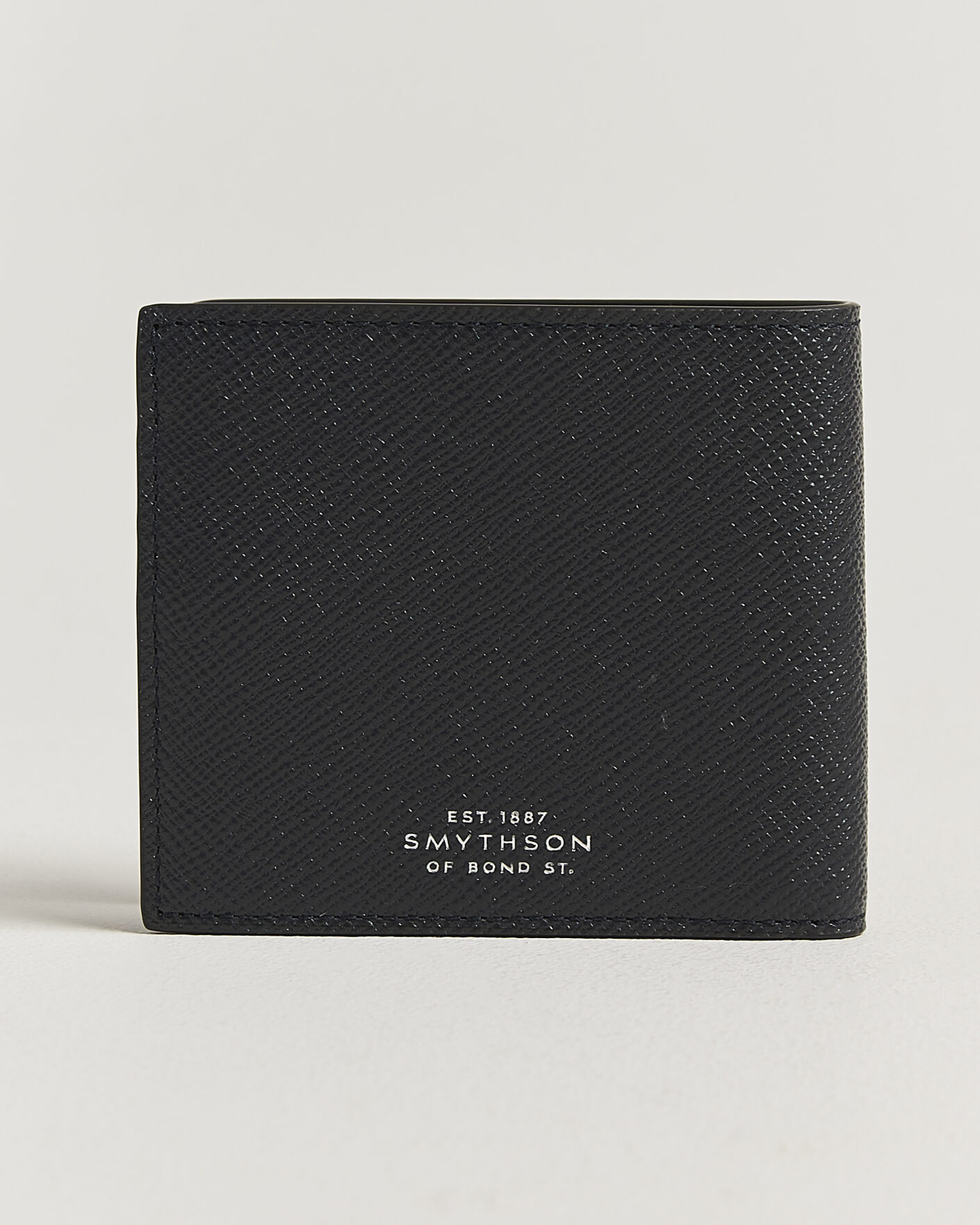 Herren | Geldbörsen | Smythson | Panama 6 Card Leather Wallet Stripe Navy