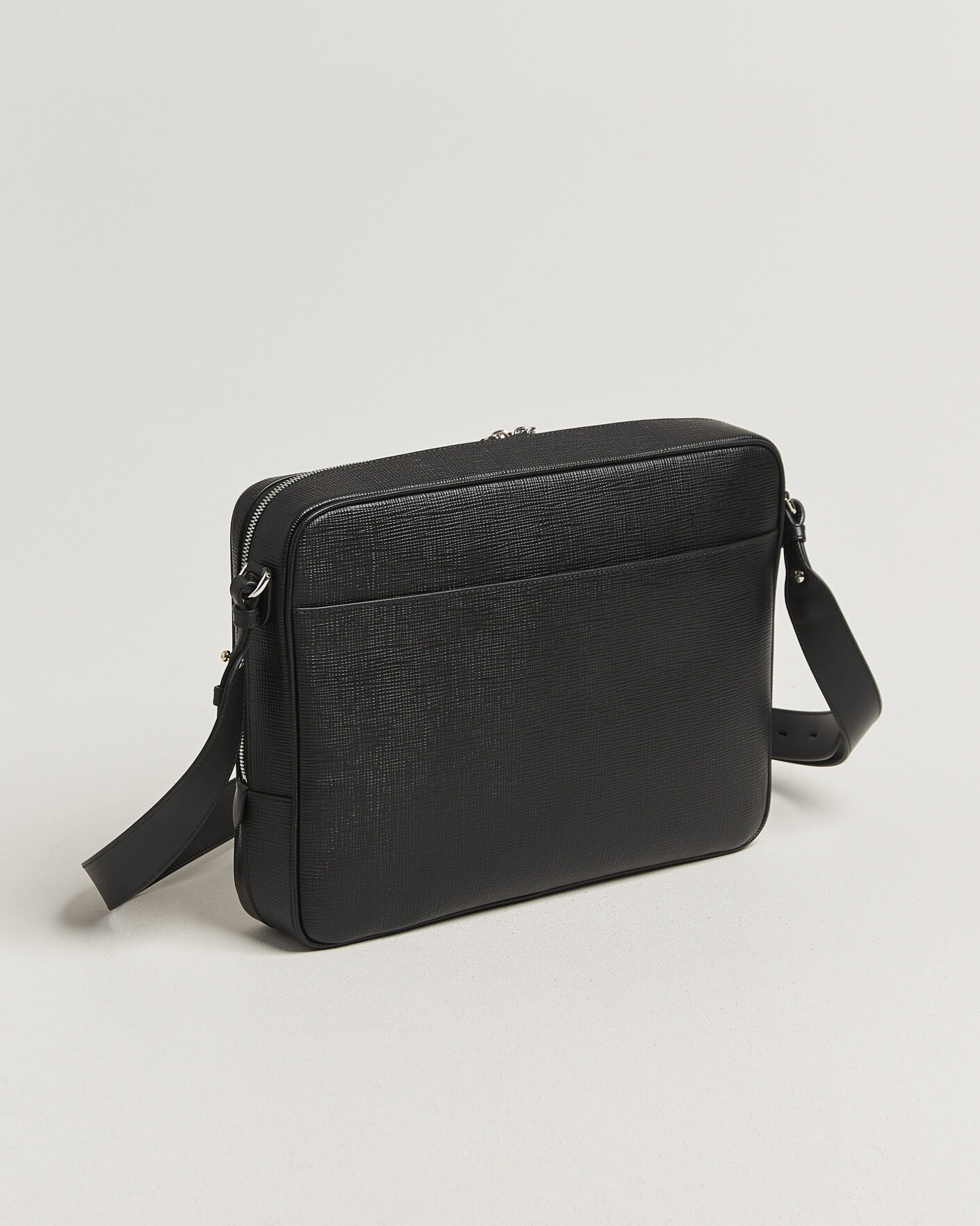 Herren | Taschen | Smythson | Panama Slim Messenger Bag Black