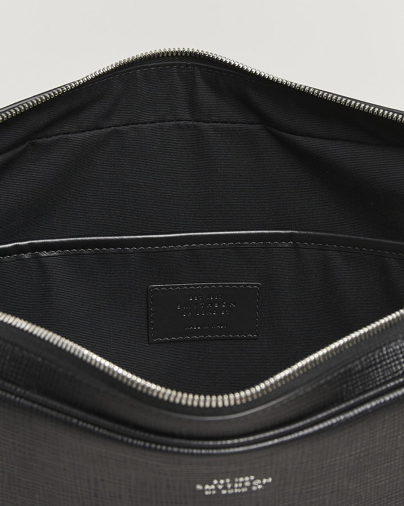 Herren | Taschen | Smythson | Panama Slim Messenger Bag Black