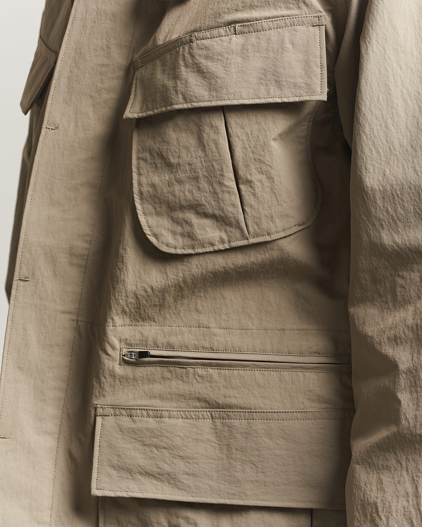 Herren | Jacken | Snow Peak | Nylon Washer Jacket Greige