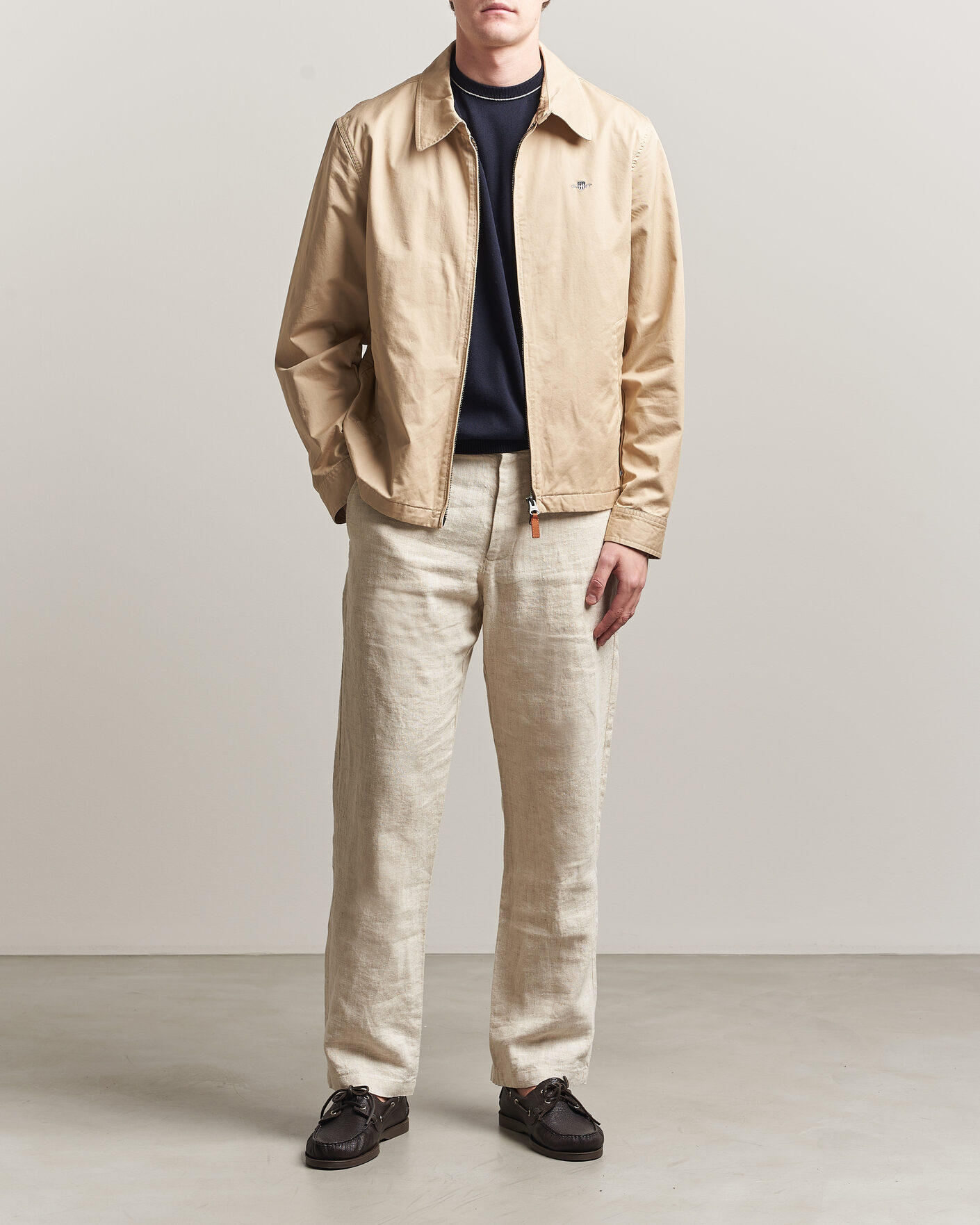 Herren | Jacken | Gant | Cotton Windcheater Jacket Oat Beige