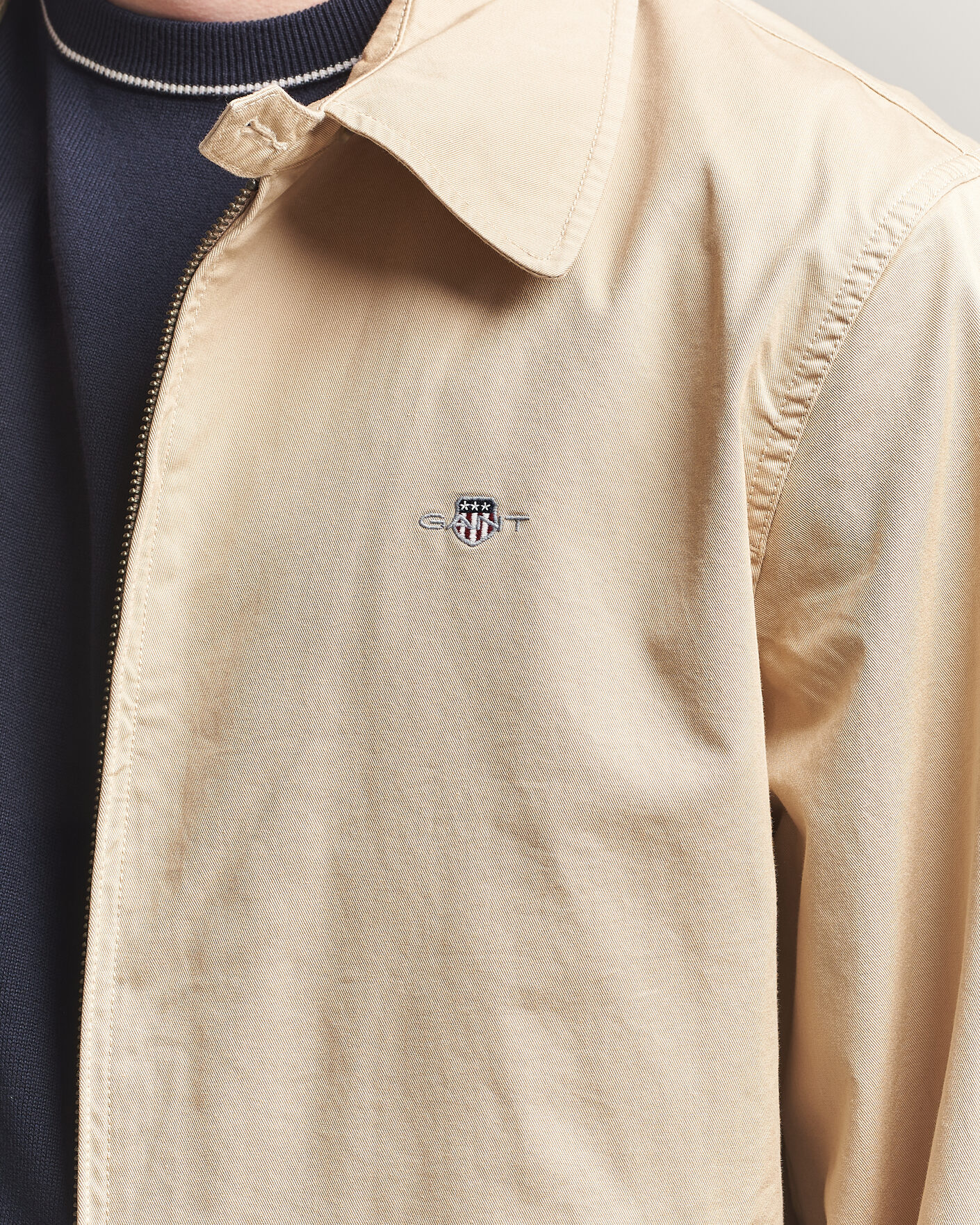 Herren | Jacken | Gant | Cotton Windcheater Jacket Oat Beige