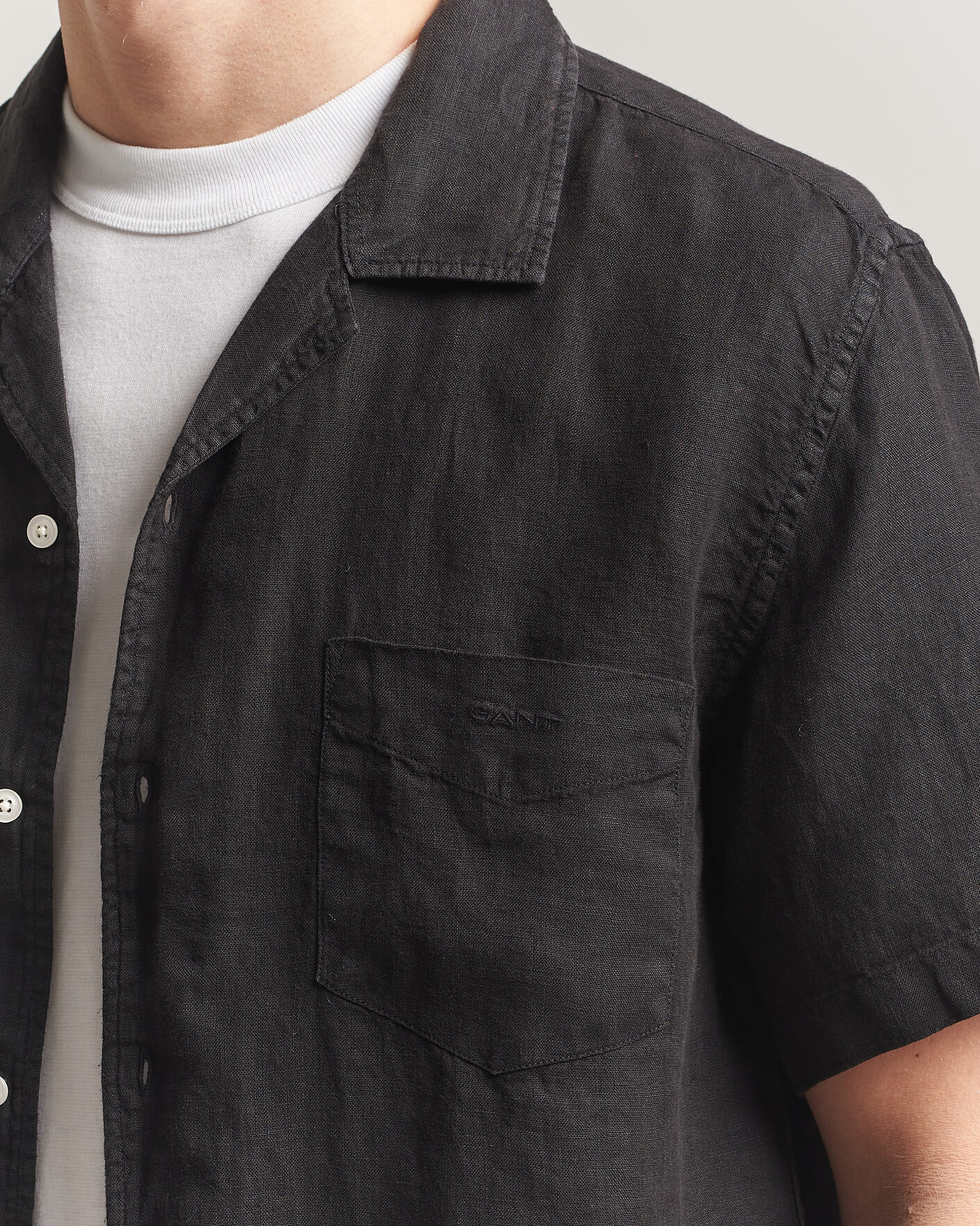 Herren | Hemden | Gant | Regular Fit Garment Dyed Resort Shirt Black