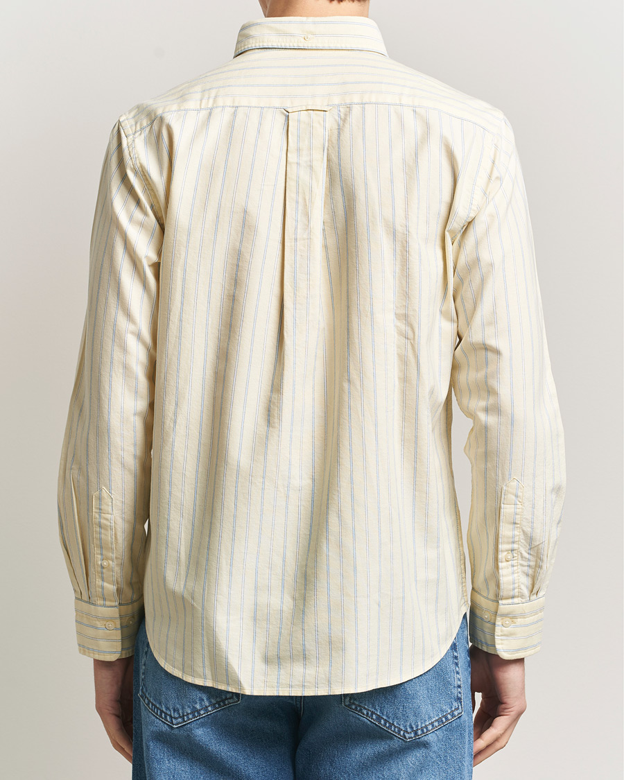Herren | Hemden | Gant | Regluar Fit Classic Oxford Striped Shirt Light Mustard Yellow