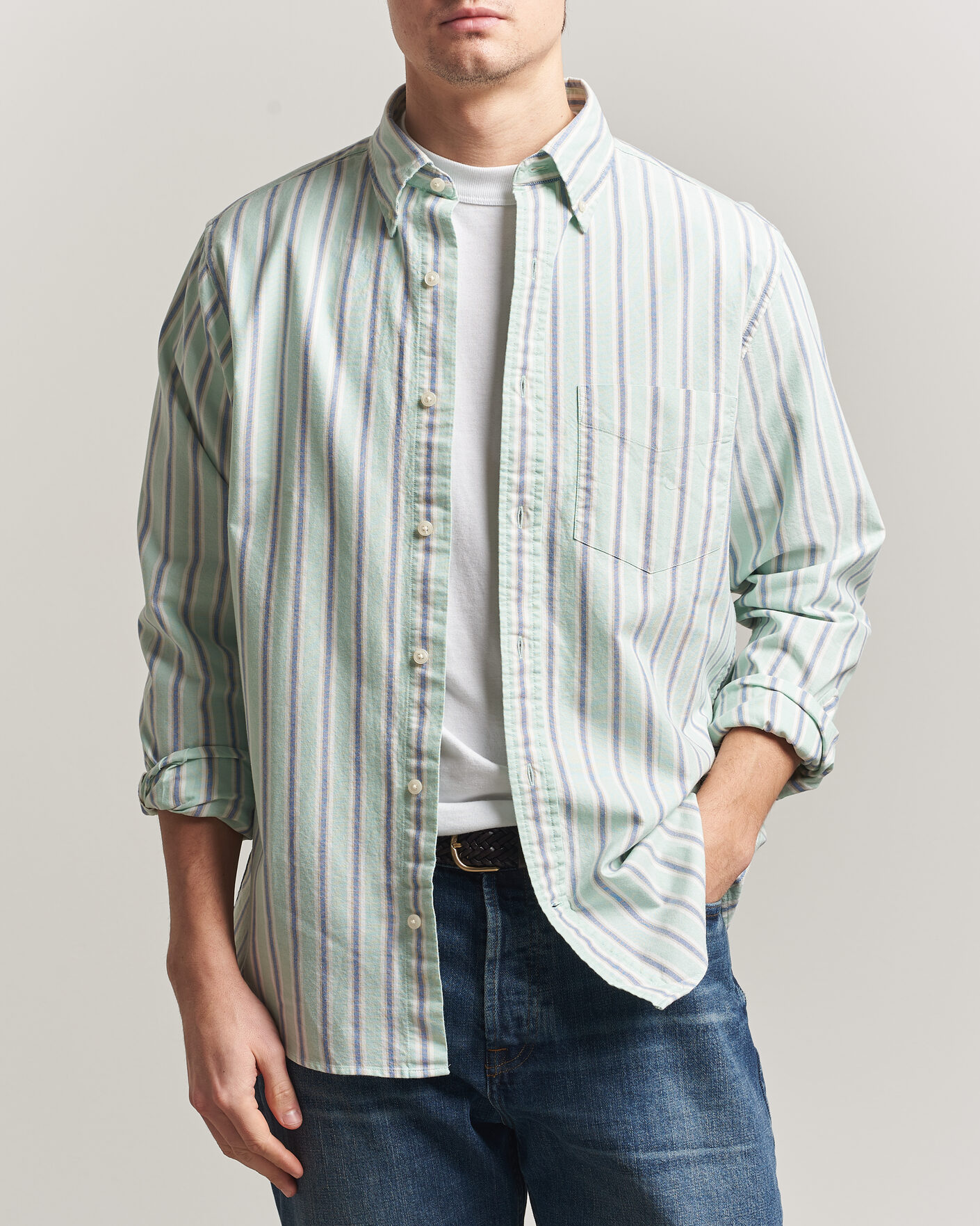 Herren | Hemden | Gant | Regluar Fit Archive Oxford Shirt Washed Turquoise