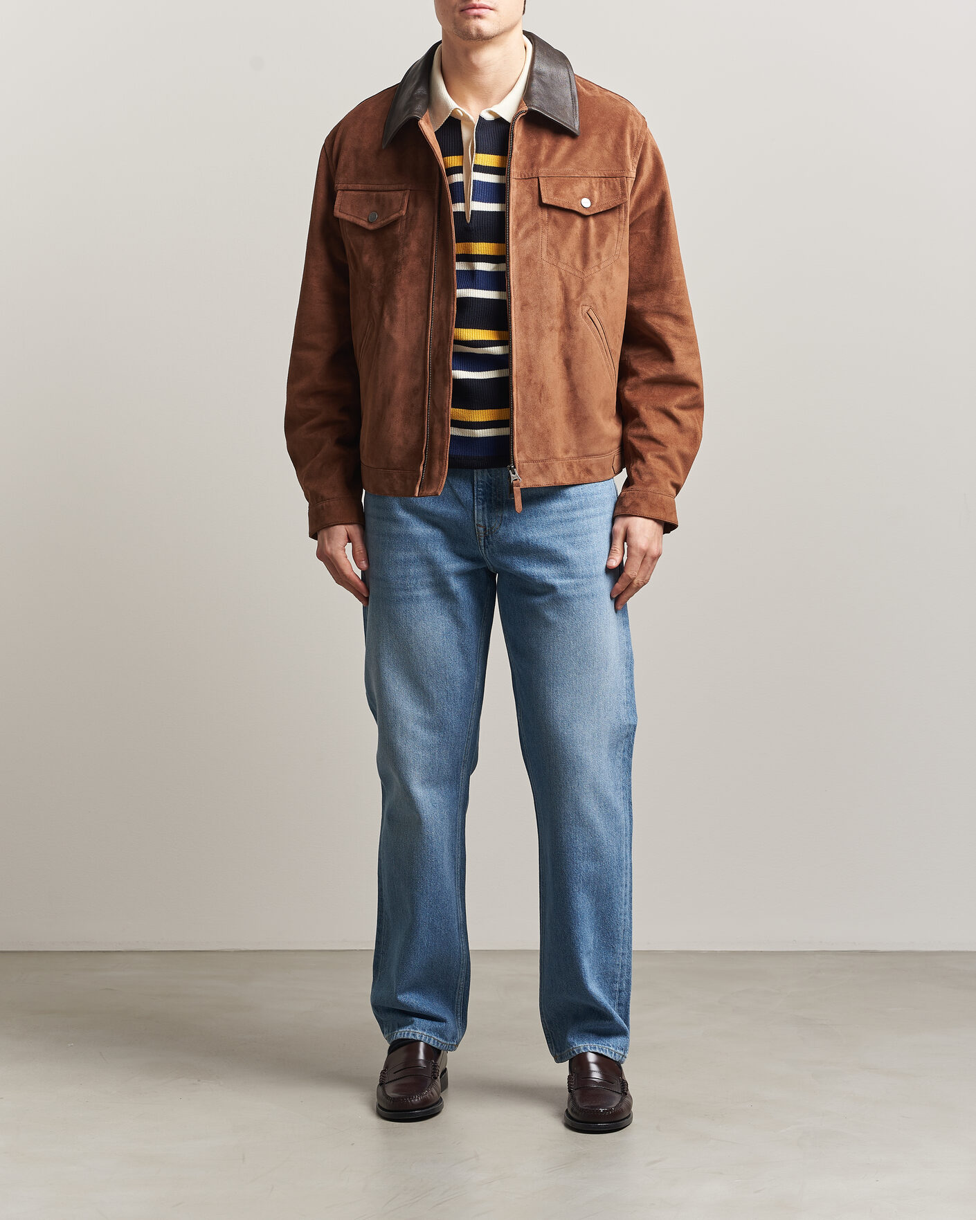 Herren | Hosen | Gant | Straight Fit Jeans Semi Light Blue Worn In