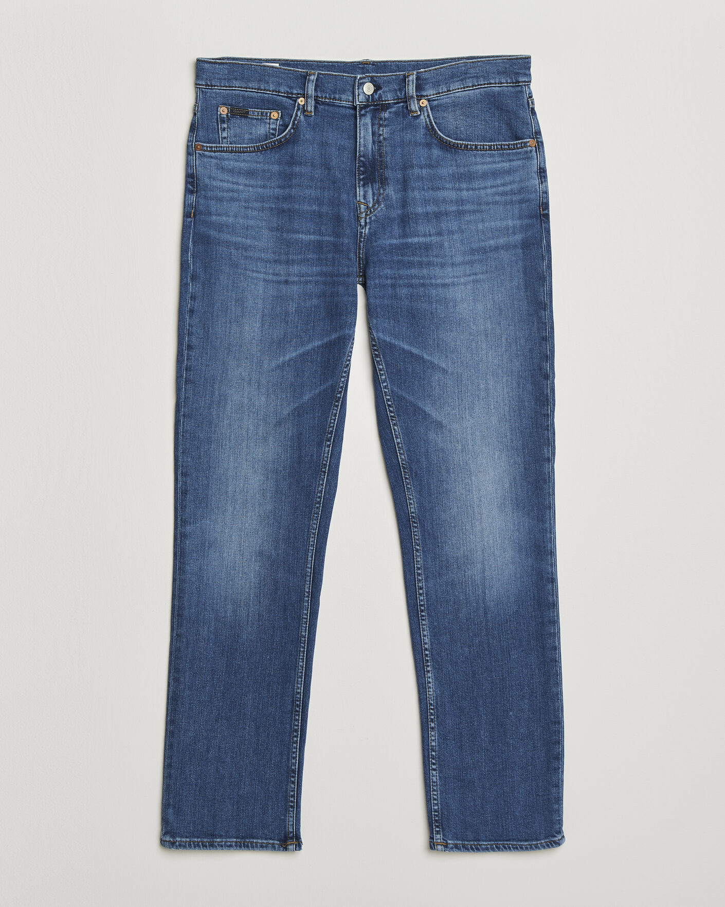 Herren | Jeans | Gant | Regular Fit Jeans Mid Blue Broken In