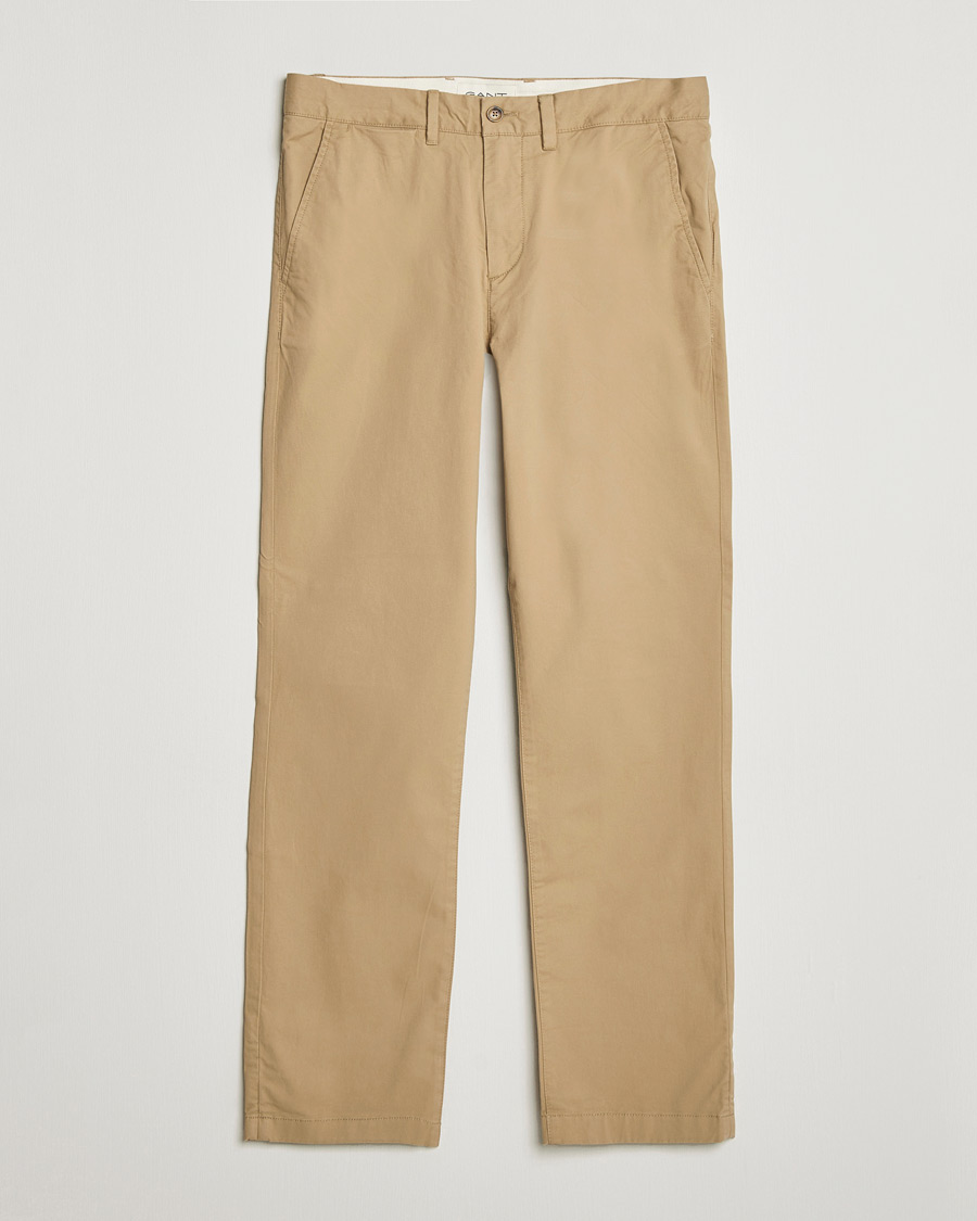 Herren | Hosen | GANT | Regular Fit Chinos Dark Khaki